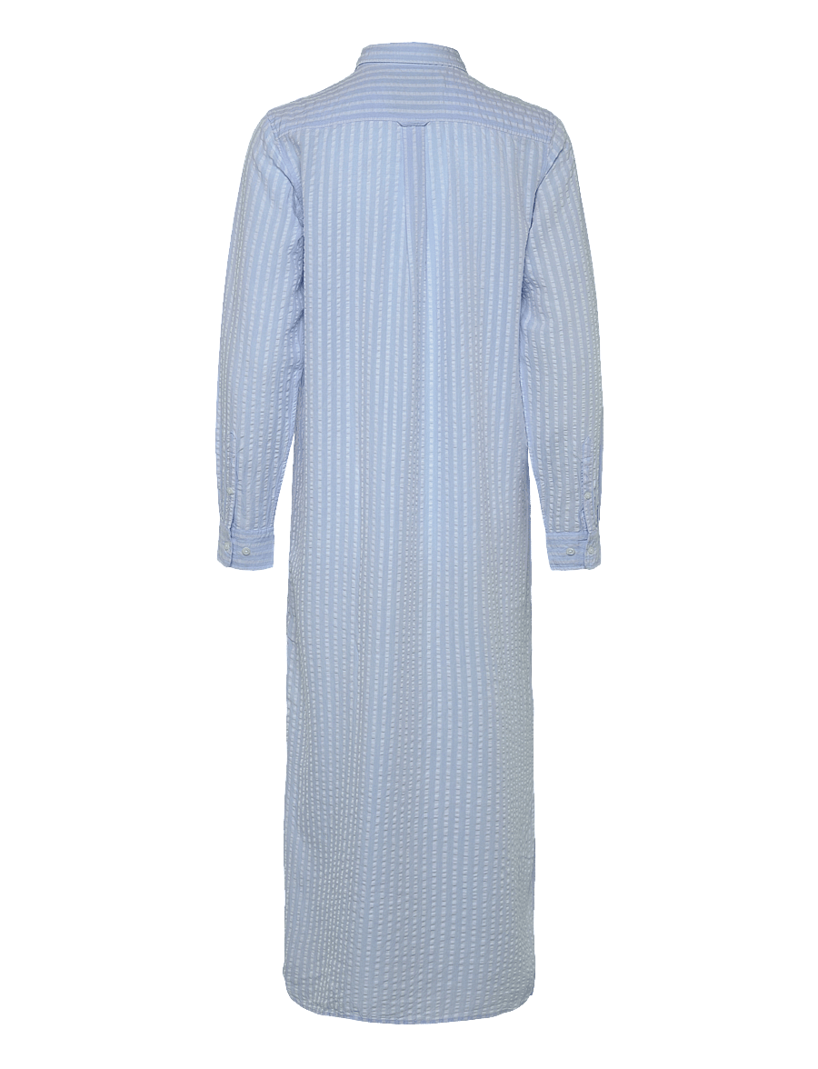 Gant - REL TONAL STRIPED SEERSUCKER DRESS - robes chemises - fresh blue - 2