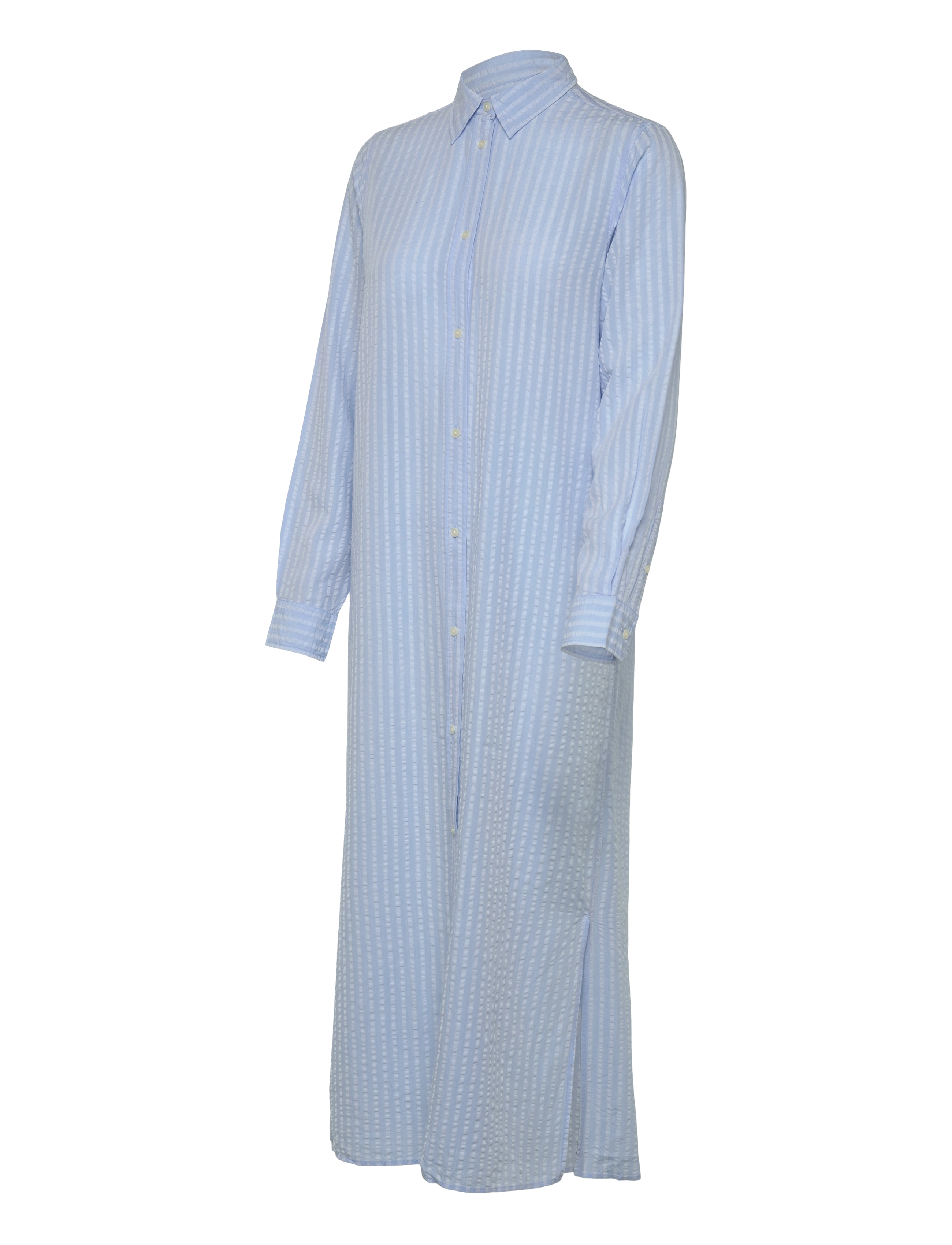 Gant - REL TONAL STRIPED SEERSUCKER DRESS - robes chemises - fresh blue - 3
