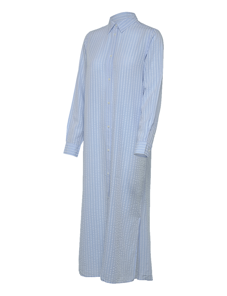 Gant - REL TONAL STRIPED SEERSUCKER DRESS - robes chemises - fresh blue - 3