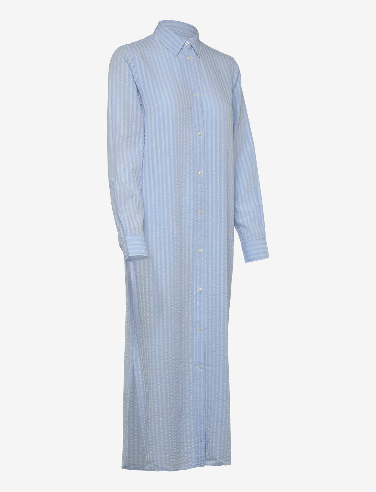 GANT - REL TONAL STRIPED SEERSUCKER DRESS - skjortekjoler - fresh blue - 4