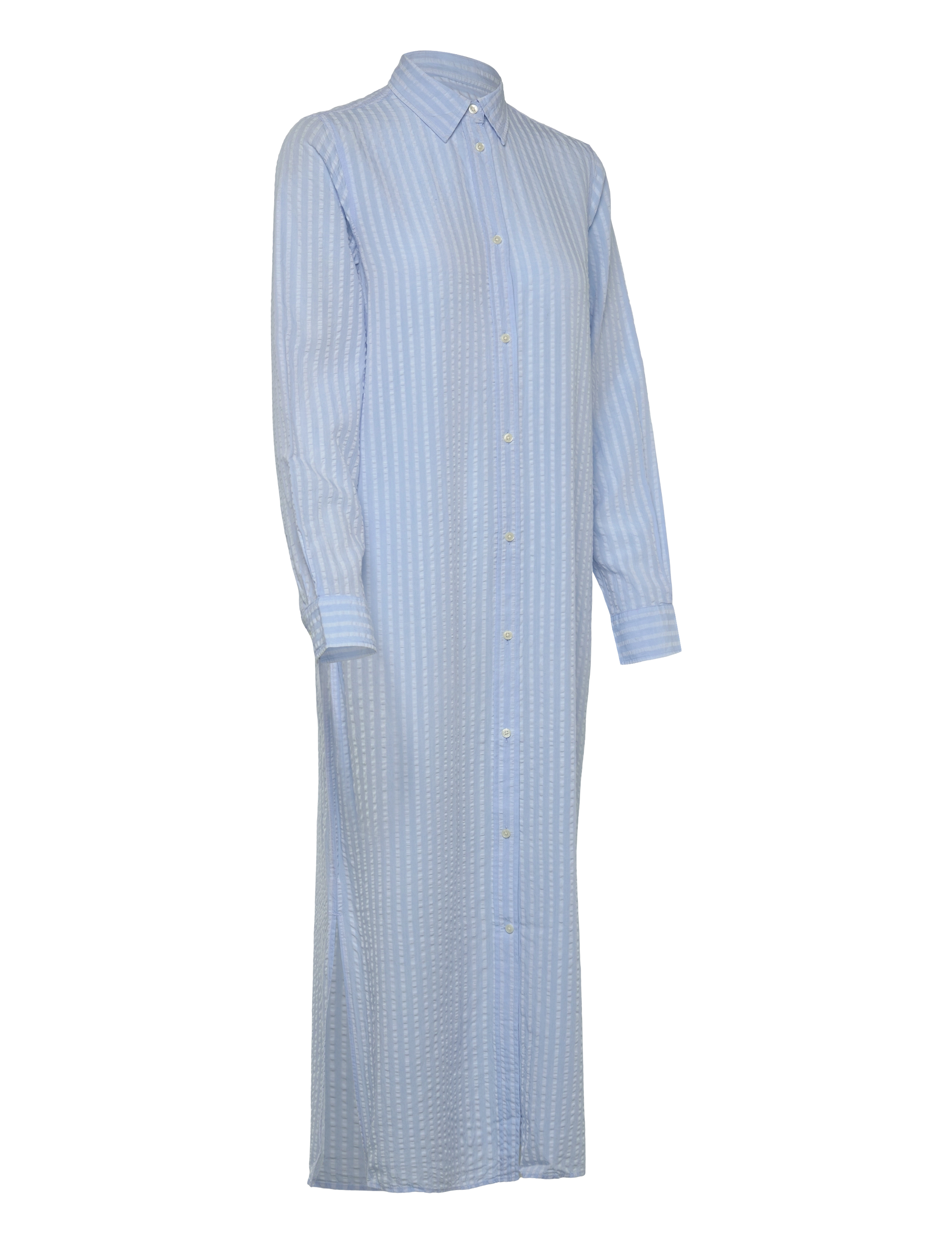 Gant - REL TONAL STRIPED SEERSUCKER DRESS - robes chemises - fresh blue - 4