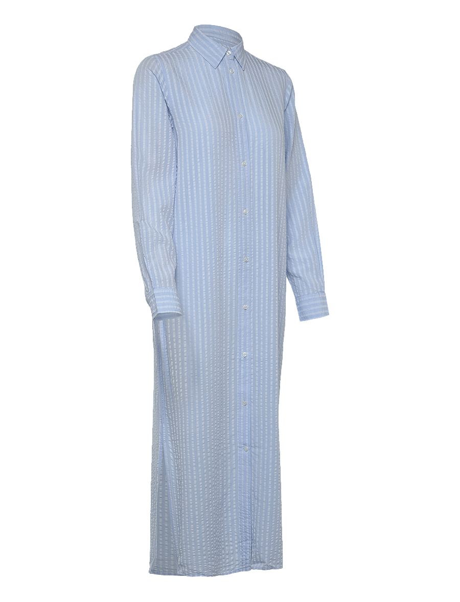 Gant - REL TONAL STRIPED SEERSUCKER DRESS - robes chemises - fresh blue - 4