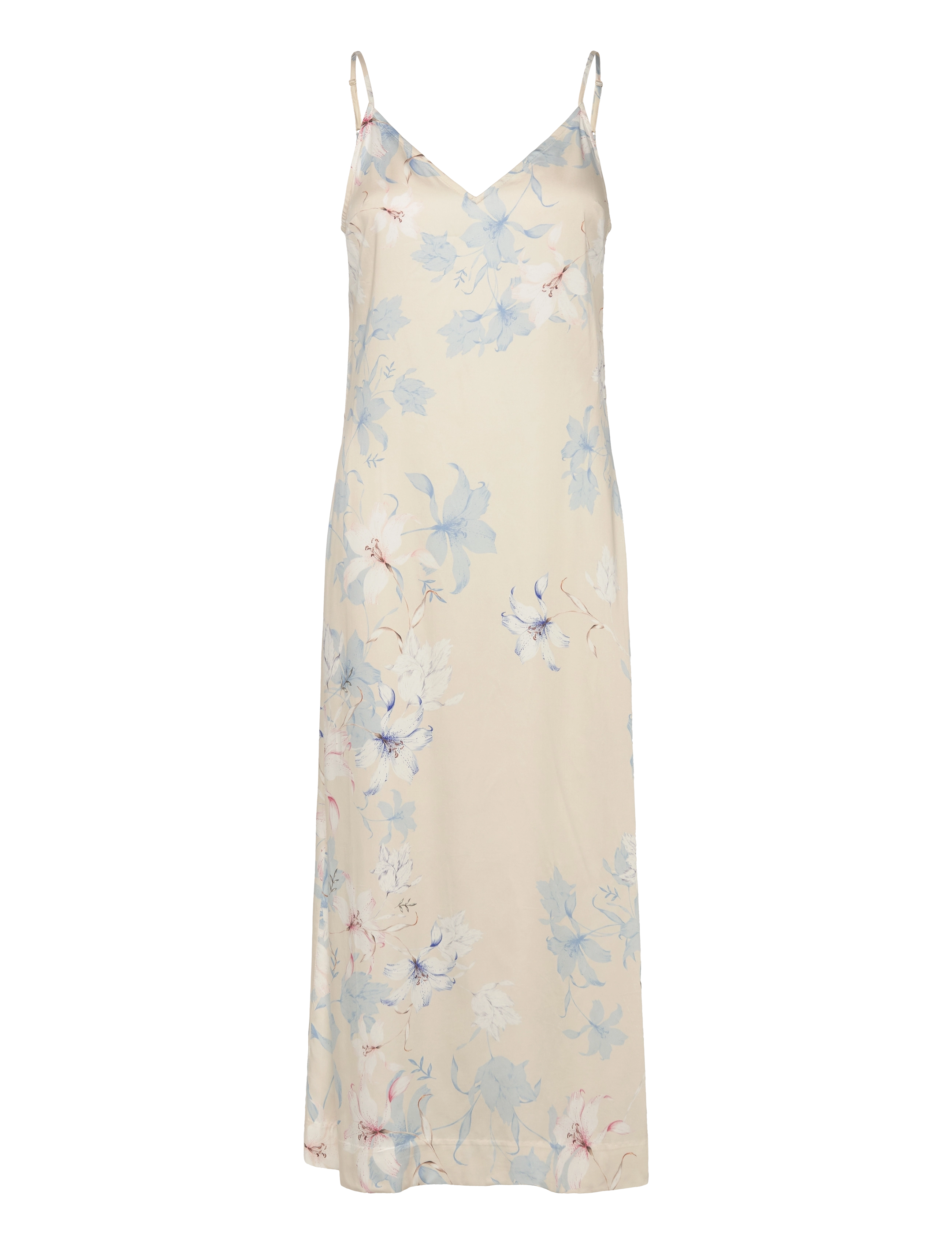 GANT Floral Print Slip Kleid Cream - 44 - Damen