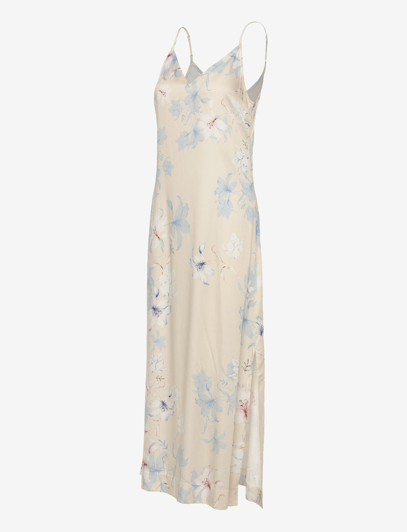 GANT - FLORAL PRINT SLIP DRESS - sommarklänningar - putty - 3