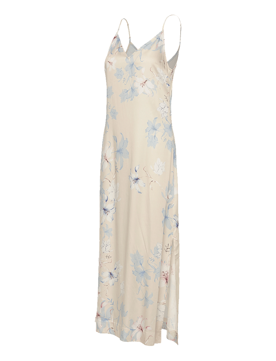 Gant - FLORAL PRINT SLIP DRESS - summer dresses - putty - 3