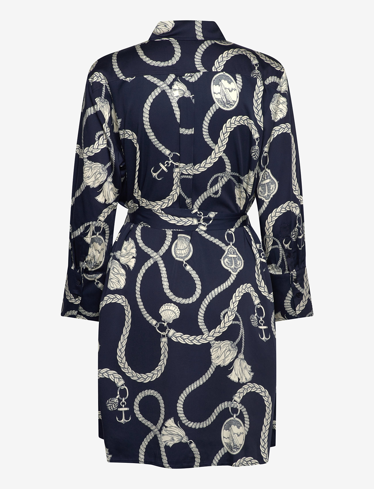 GANT - REL SAILING PRINT SHIRT DRESS - hemdkleider - evening blue - 2