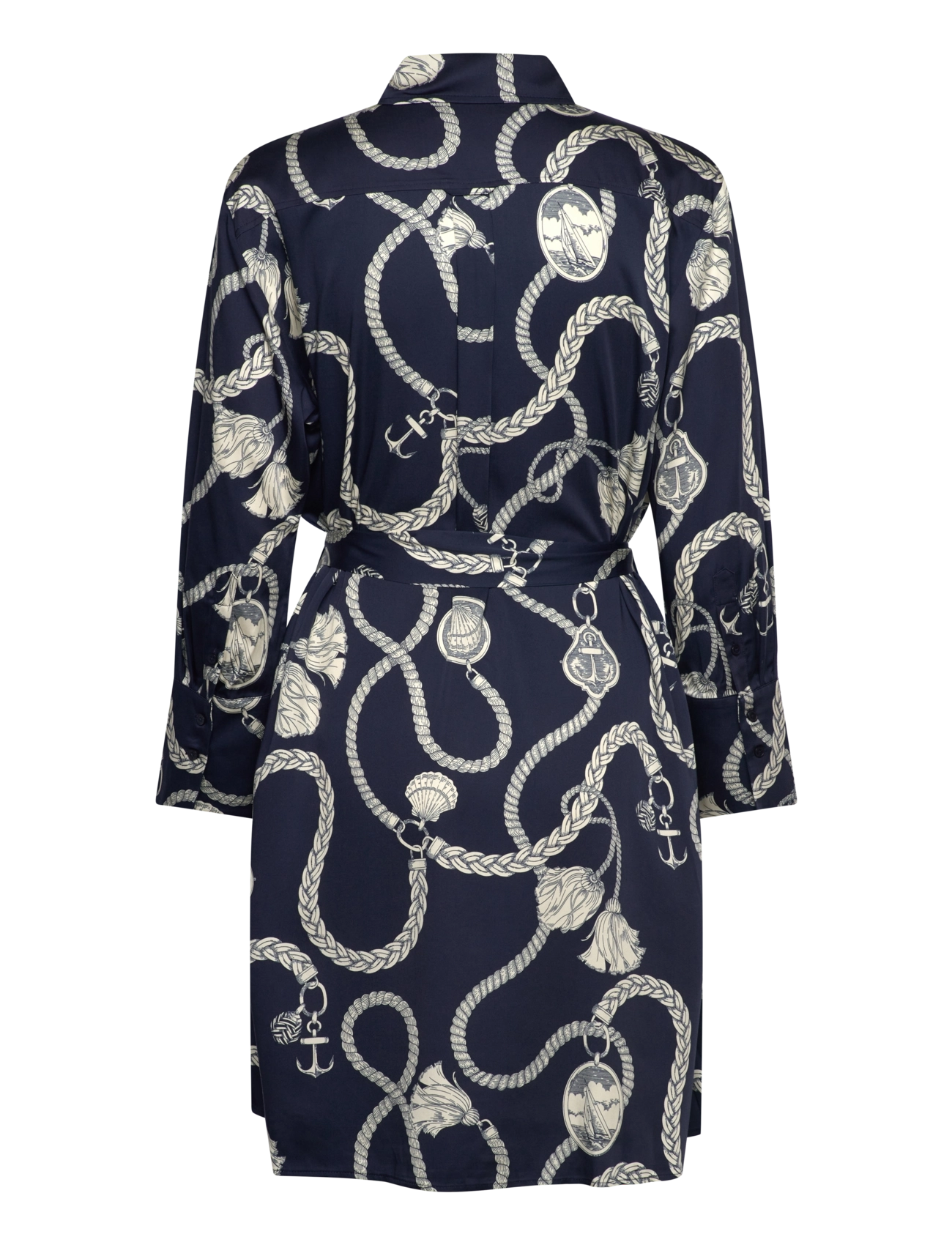 Gant - REL SAILING PRINT SHIRT DRESS - shirt dresses - evening blue - 2