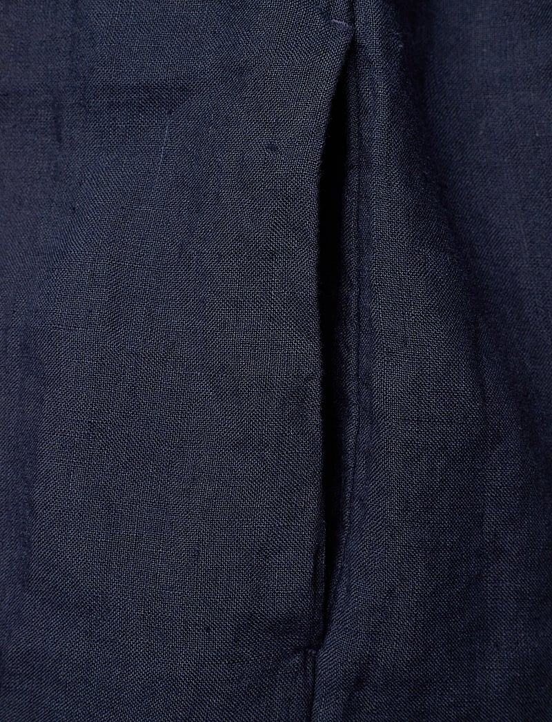 GANT - REG LINEN SS SHIRT DRESS - hemdkleider - evening blue - 3