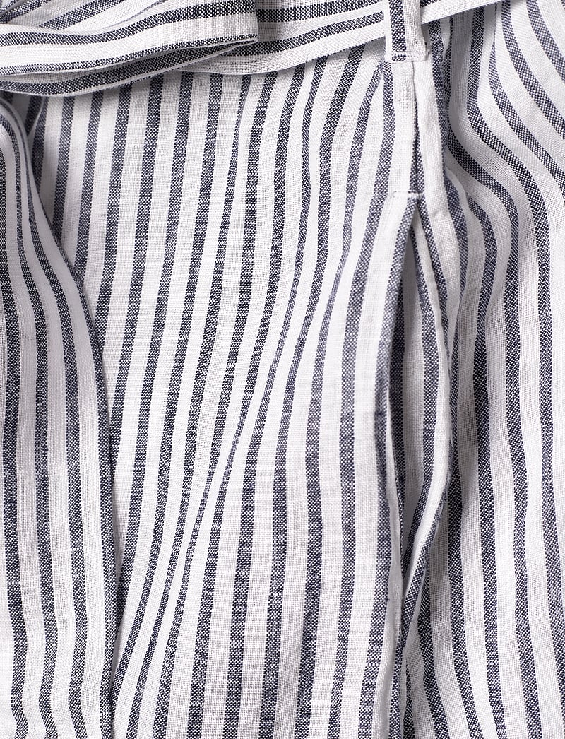 GANT - REG LINEN STRIPED SHIRT DRESS - hemdkleider - evening blue - 3