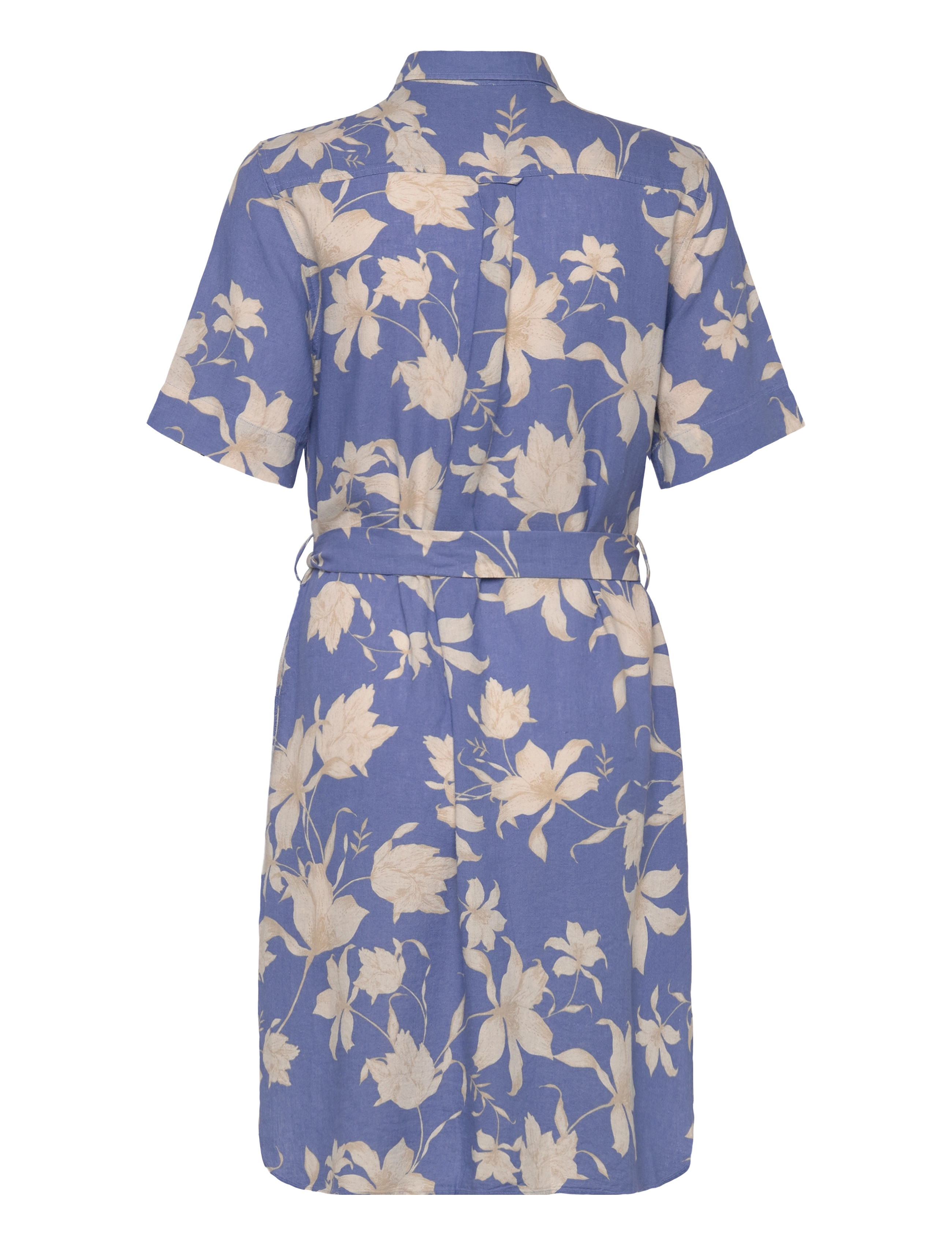 Gant - REG LINEN FLORAL PRINT SHIRT DRESS - perfect blue - 2