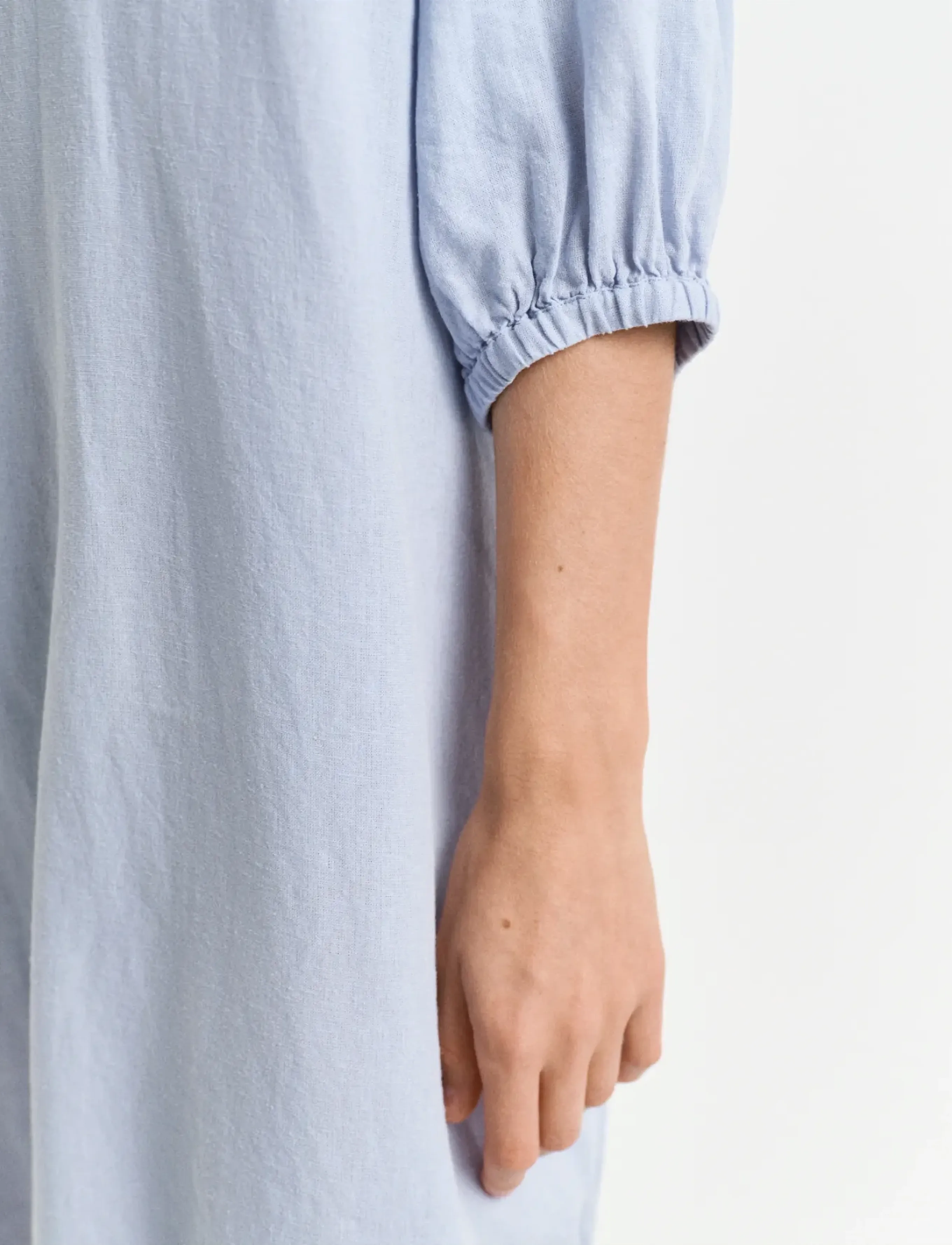 Gant - REL LINEN DRESS - hemdkleider - light blue - 4