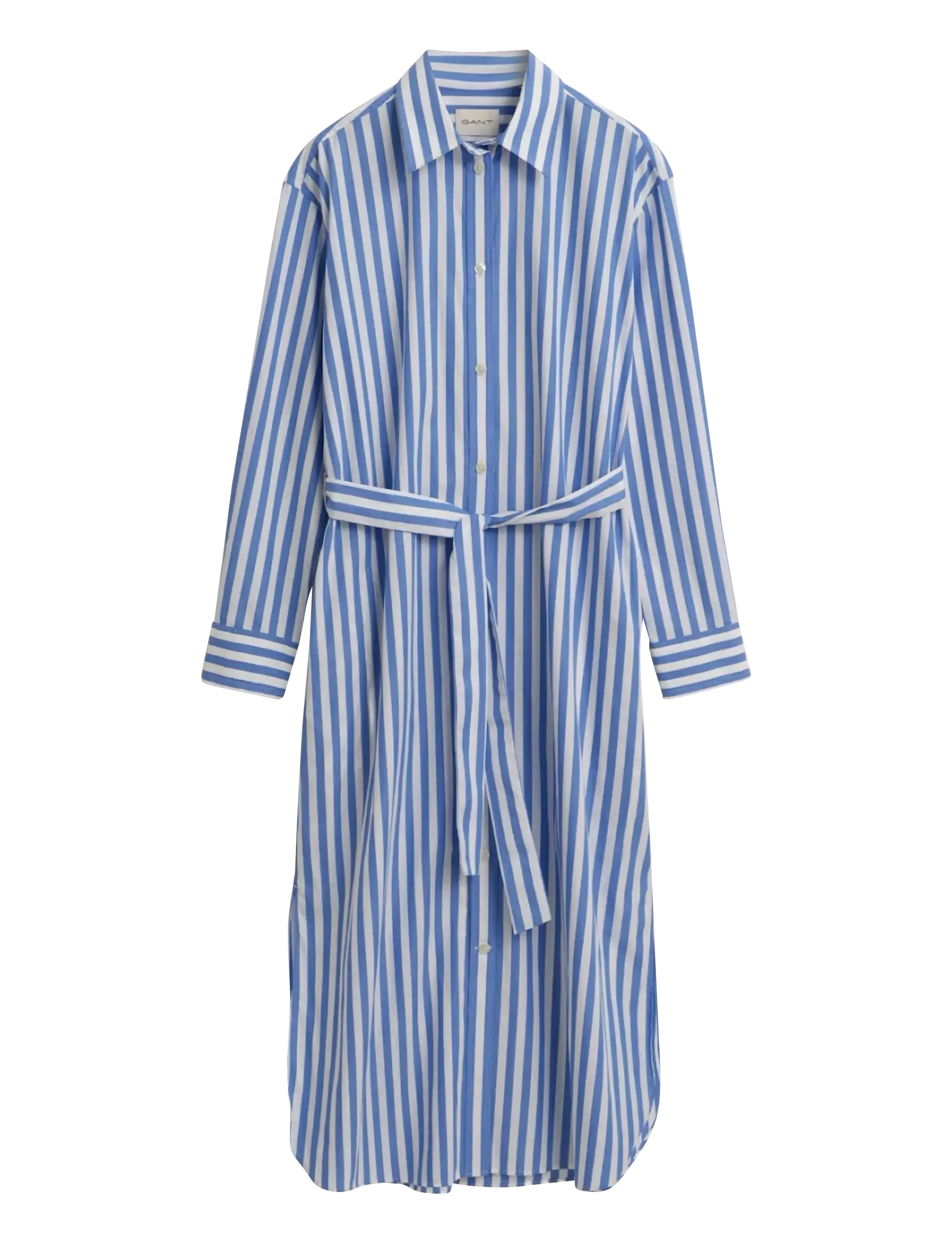 GANT REL STRIPED POPLIN SHIRT DRESS - Riided - WHITE / blue