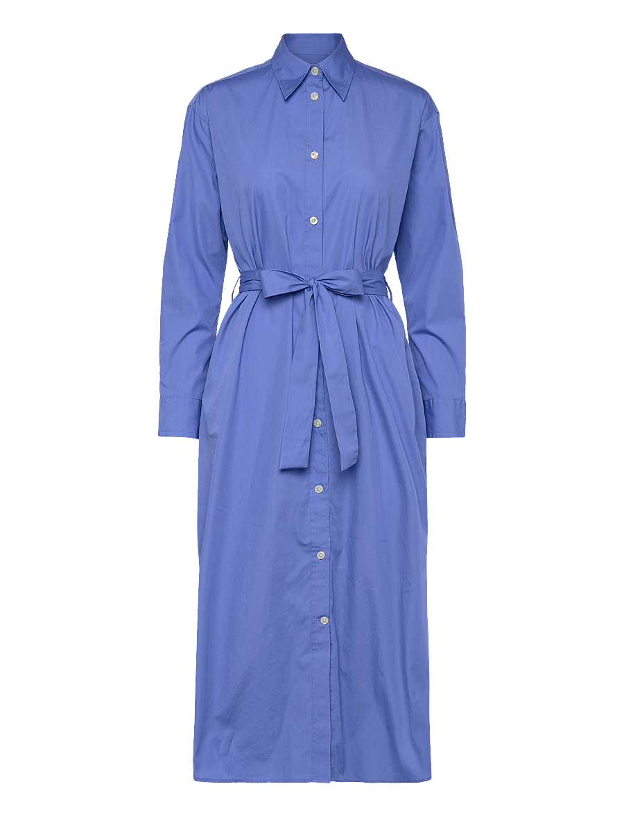 Gant - REL POPLIN SHIRT DRESS - skyrtukjólar - perfect blue - 1
