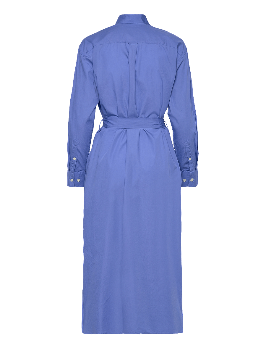 Gant - REL POPLIN SHIRT DRESS - skyrtukjólar - perfect blue - 2