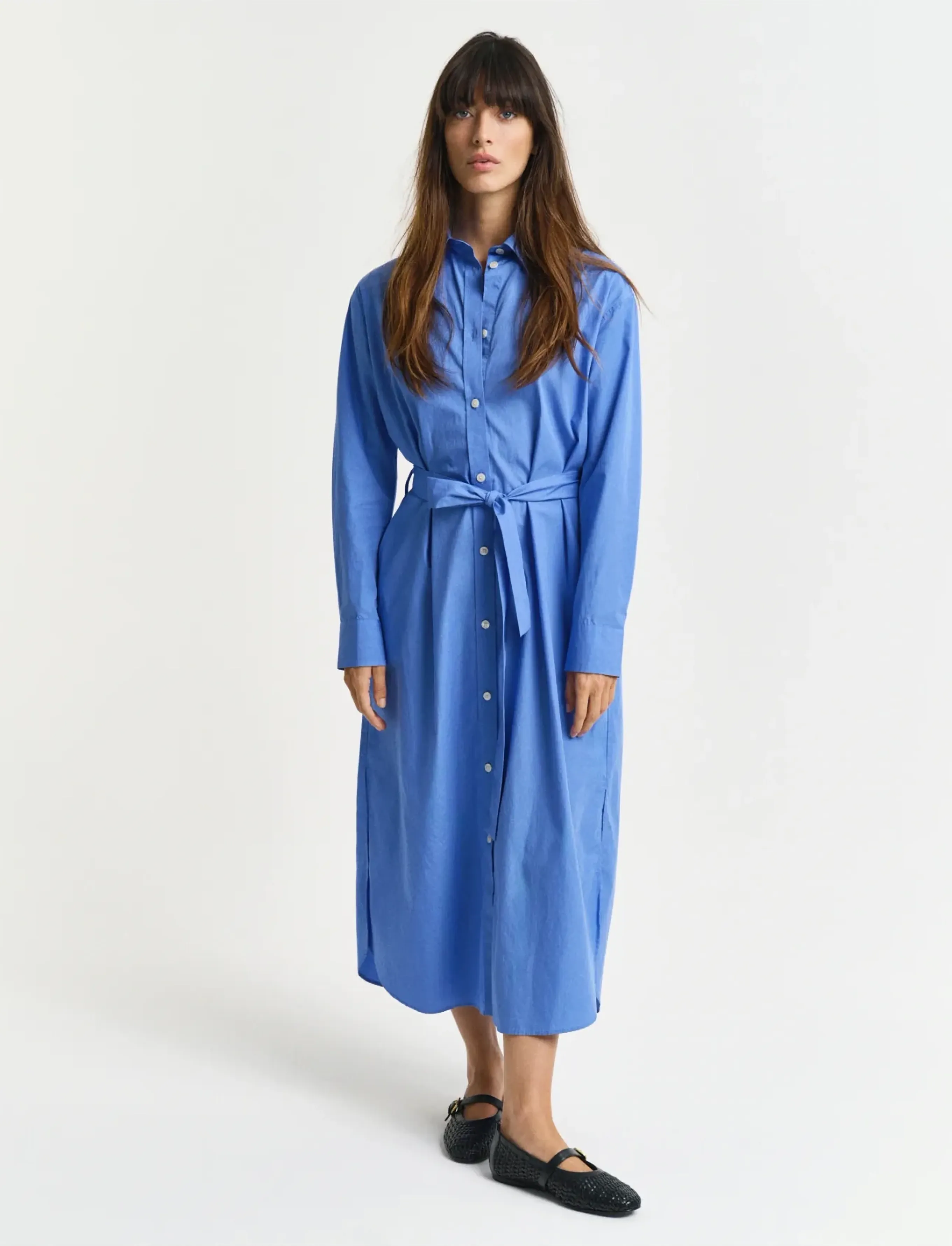 Gant Rel Poplin Shirt Dress, 42, Dresses, Blau - Frauen