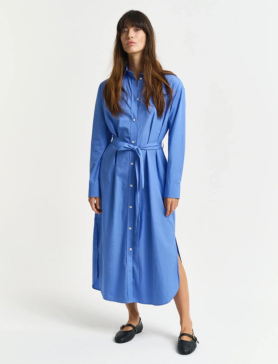 gant shirt dress Gant Linen Shirt Dress Geranium Pink Humes Outfitters