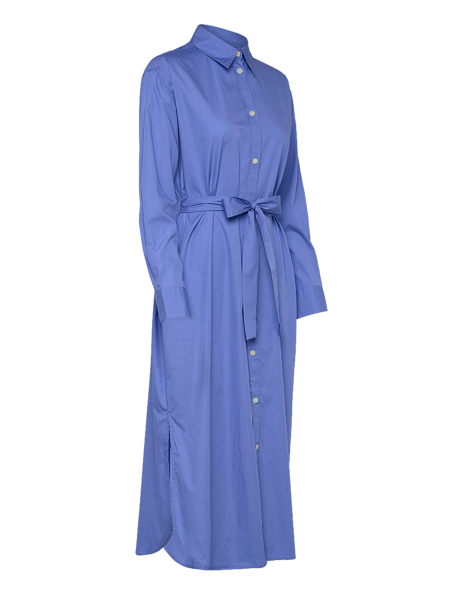 Gant - REL POPLIN SHIRT DRESS - skyrtukjólar - perfect blue - 4