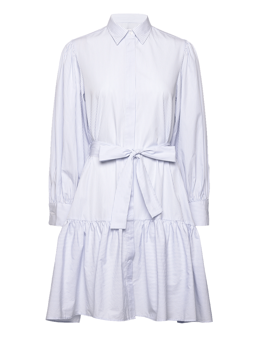 Gant - REG CLASSIC POPLIN STRIPED DRESS - robes chemises - fresh blue - 1