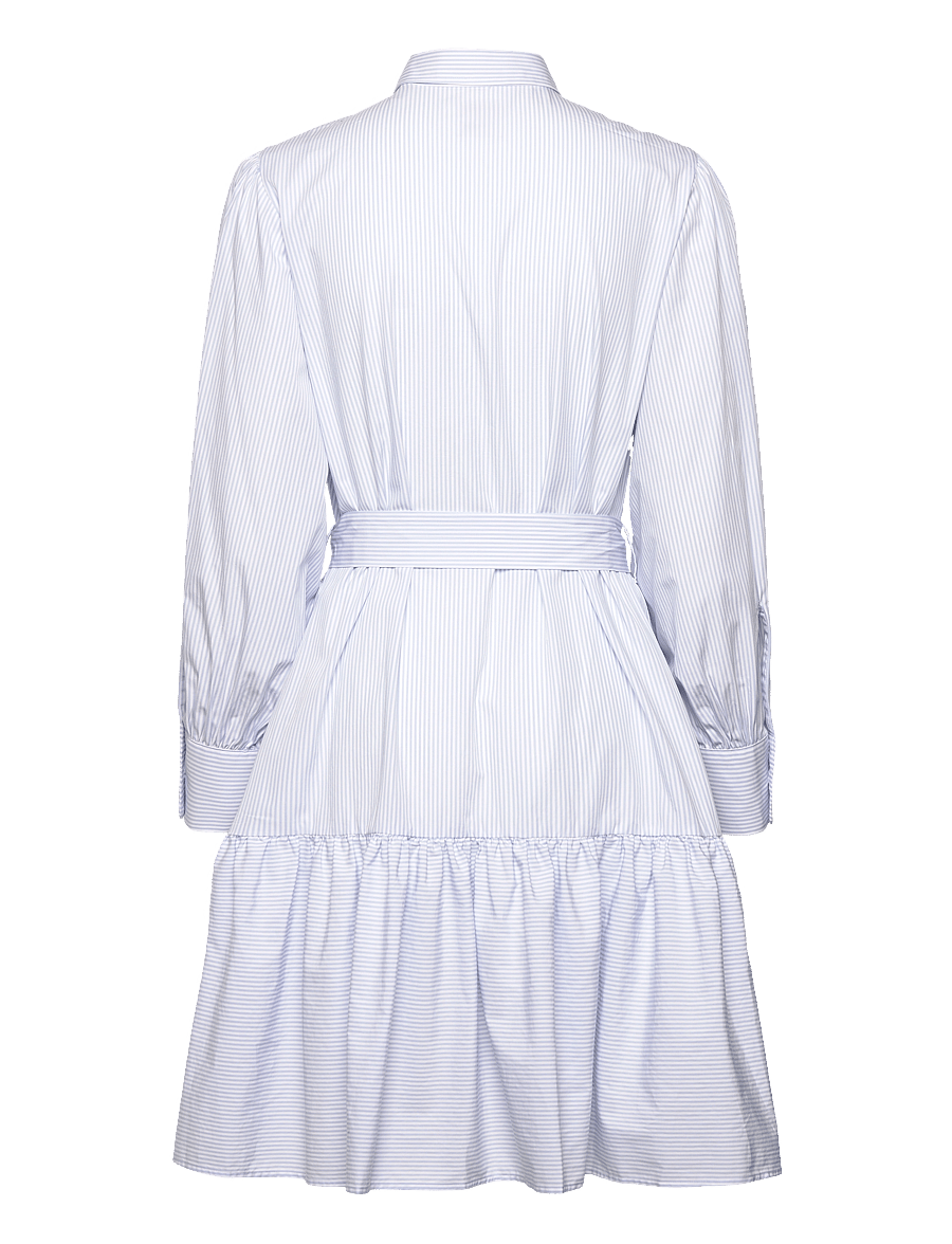 Gant - REG CLASSIC POPLIN STRIPED DRESS - robes chemises - fresh blue - 2