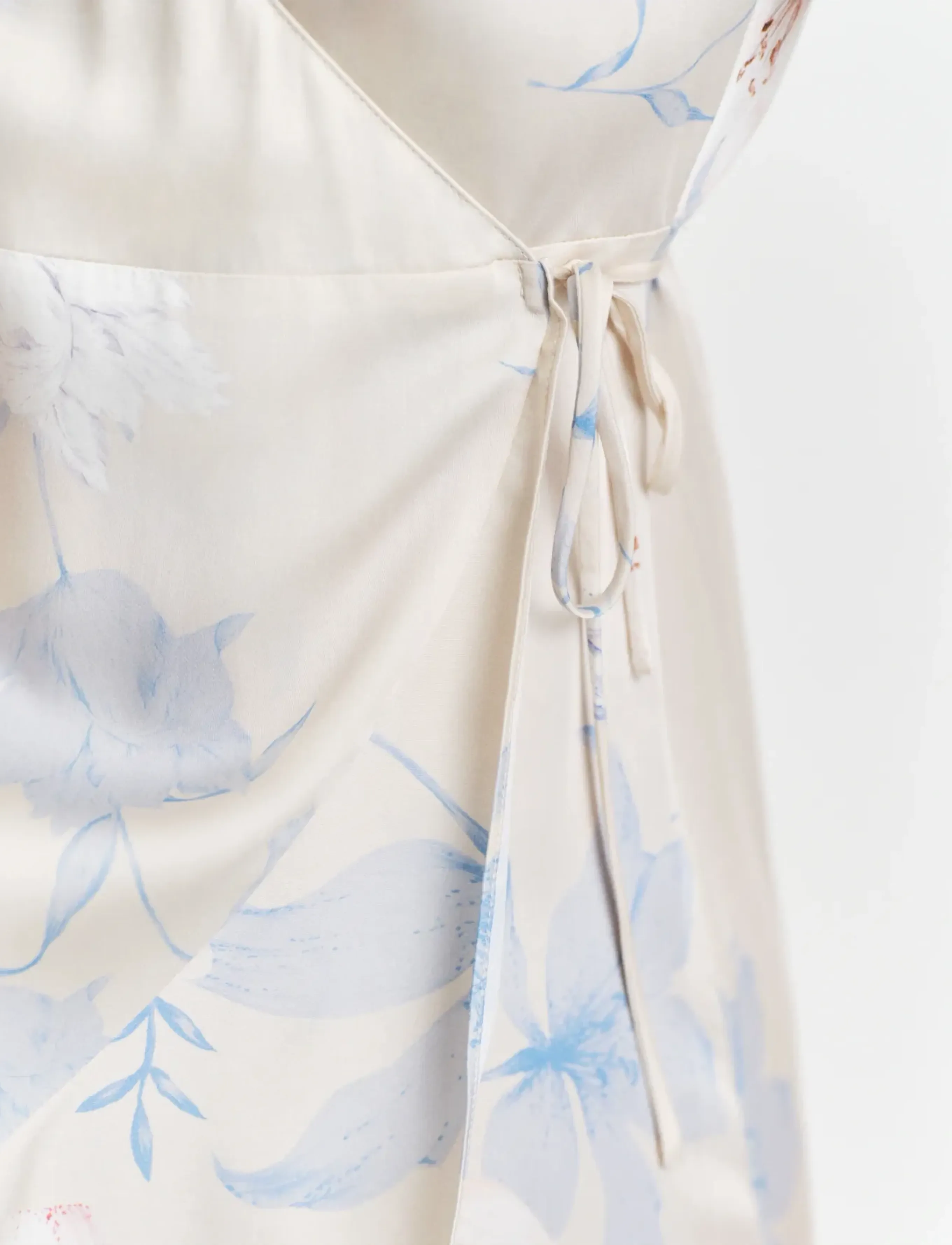 Gant - FLORAL PRINT WRAP SS FRILL DRESS - putty - 4