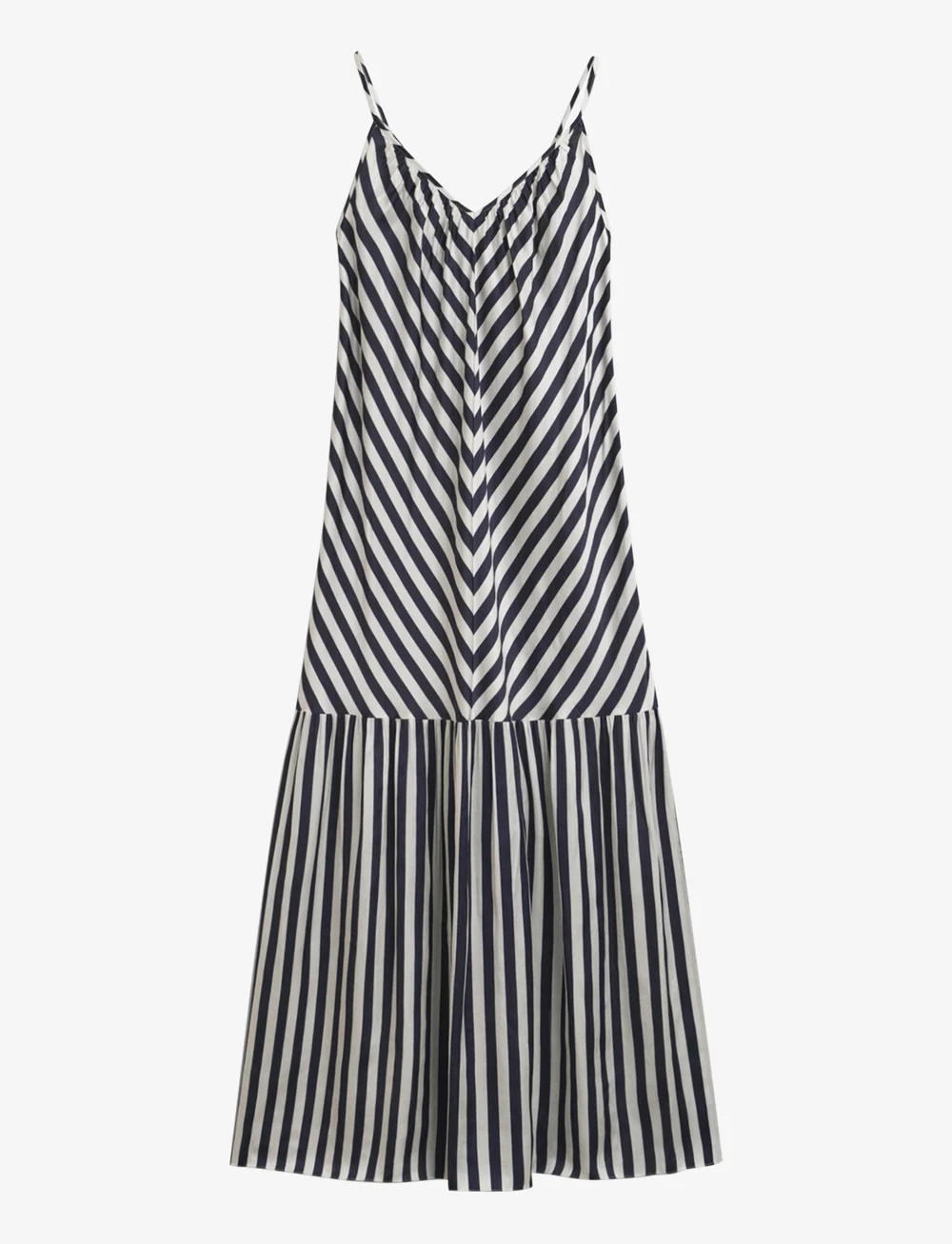 GANT - MAXI CHEVRON STRIPED STRAP DRESS - maxikleider - evening blue - 1