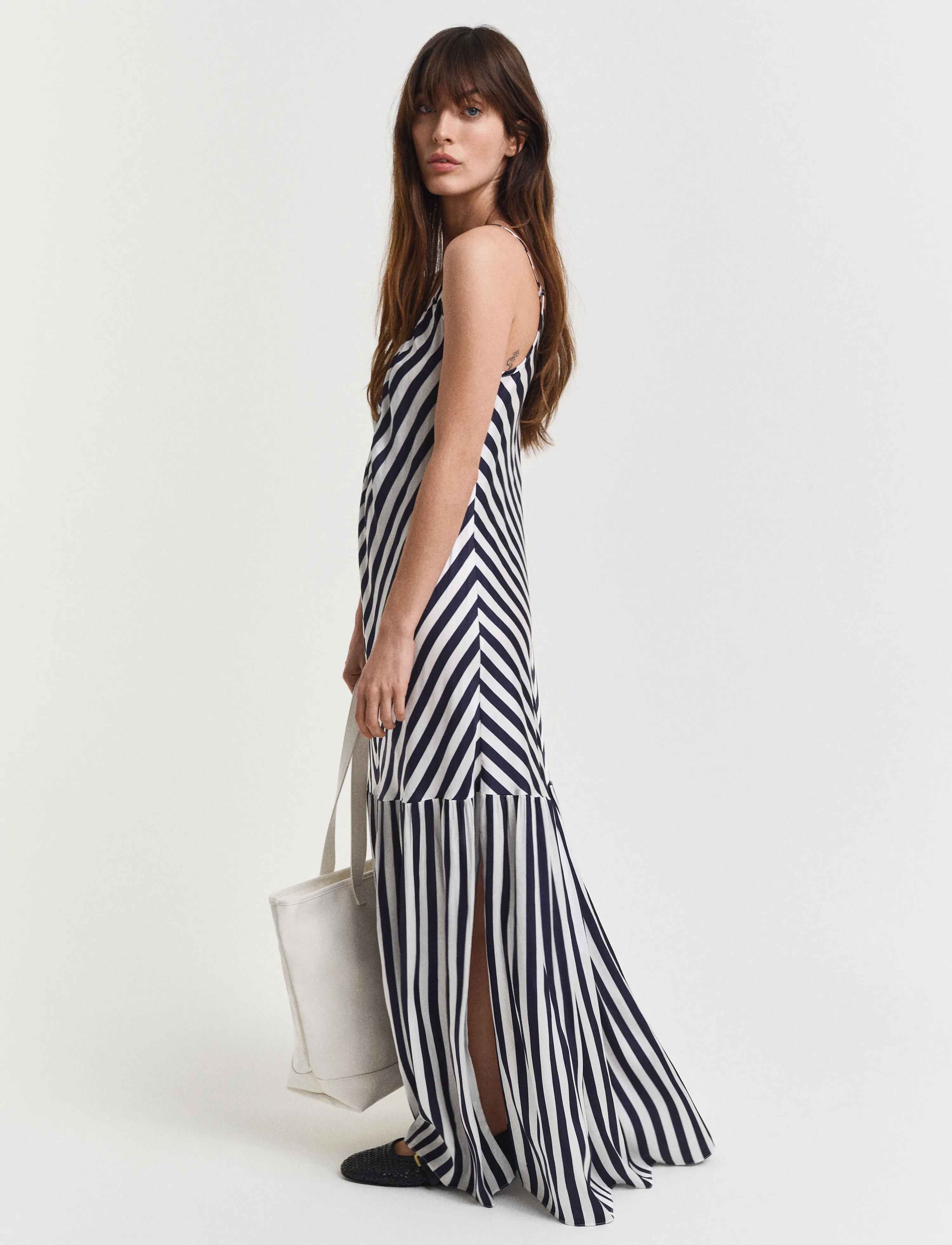 Gant - MAXI CHEVRON STRIPED STRAP DRESS - maxi kjólar - evening blue - 3