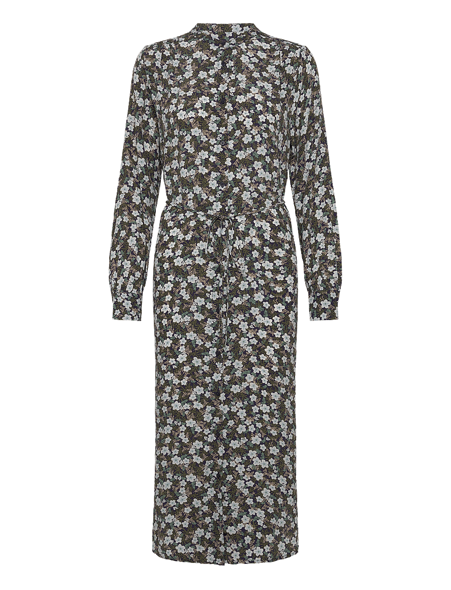 Gant - REG FLORAL PRINT DRESS - midi dresses - classic blue - 1