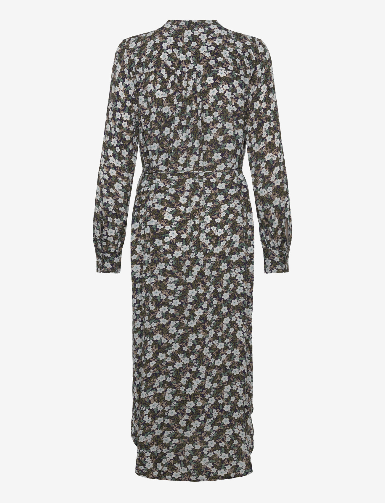 GANT - REG FLORAL PRINT DRESS - midiklänningar - classic blue - 2