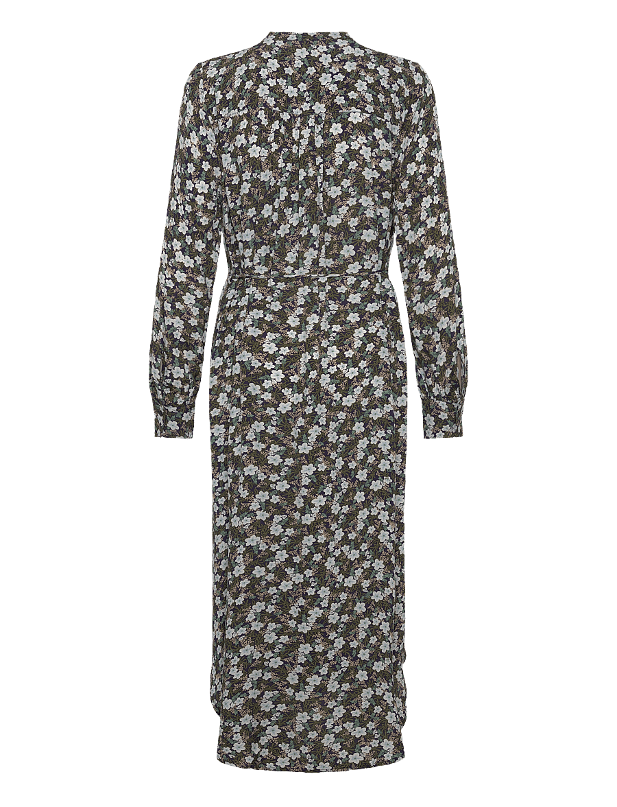Gant - REG FLORAL PRINT DRESS - midi dresses - classic blue - 2