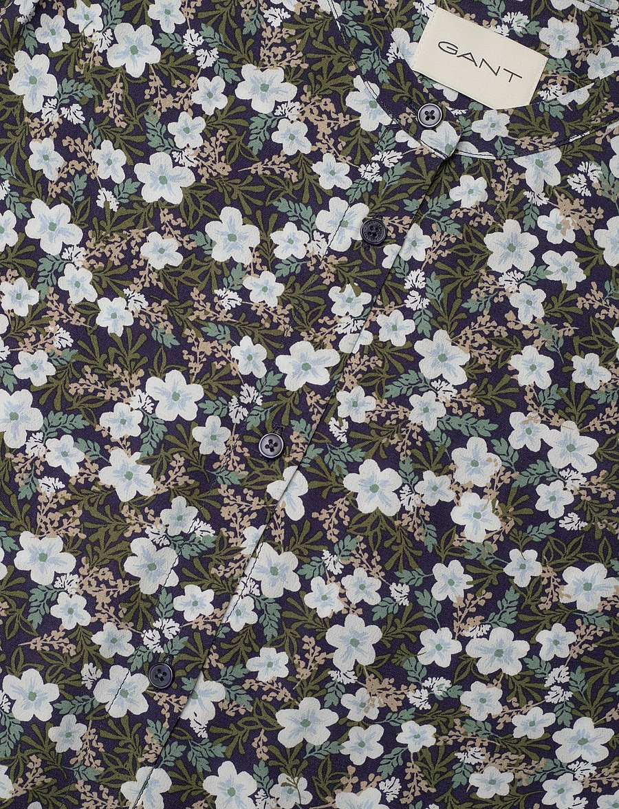 Gant - REG FLORAL PRINT DRESS - midi dresses - classic blue - 5