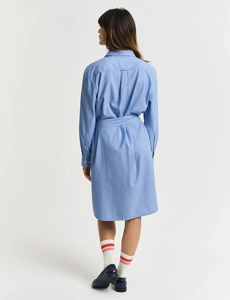 GANT - REL LUXURY OXFORD SHIRT DRESS - hemdkleider - perfect blue - 2