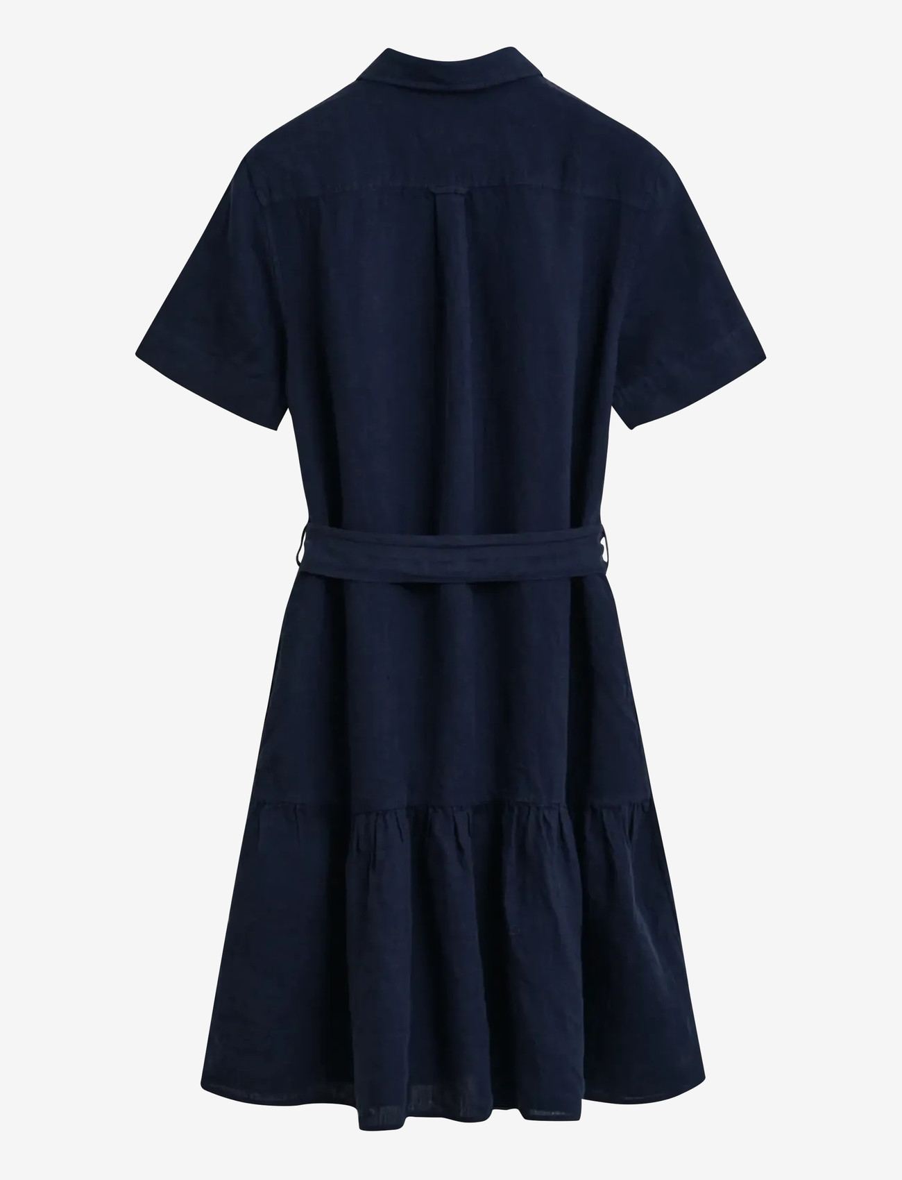 GANT - REG LINEN SHIRT DRESS - sommerkleider - evening blue - 1