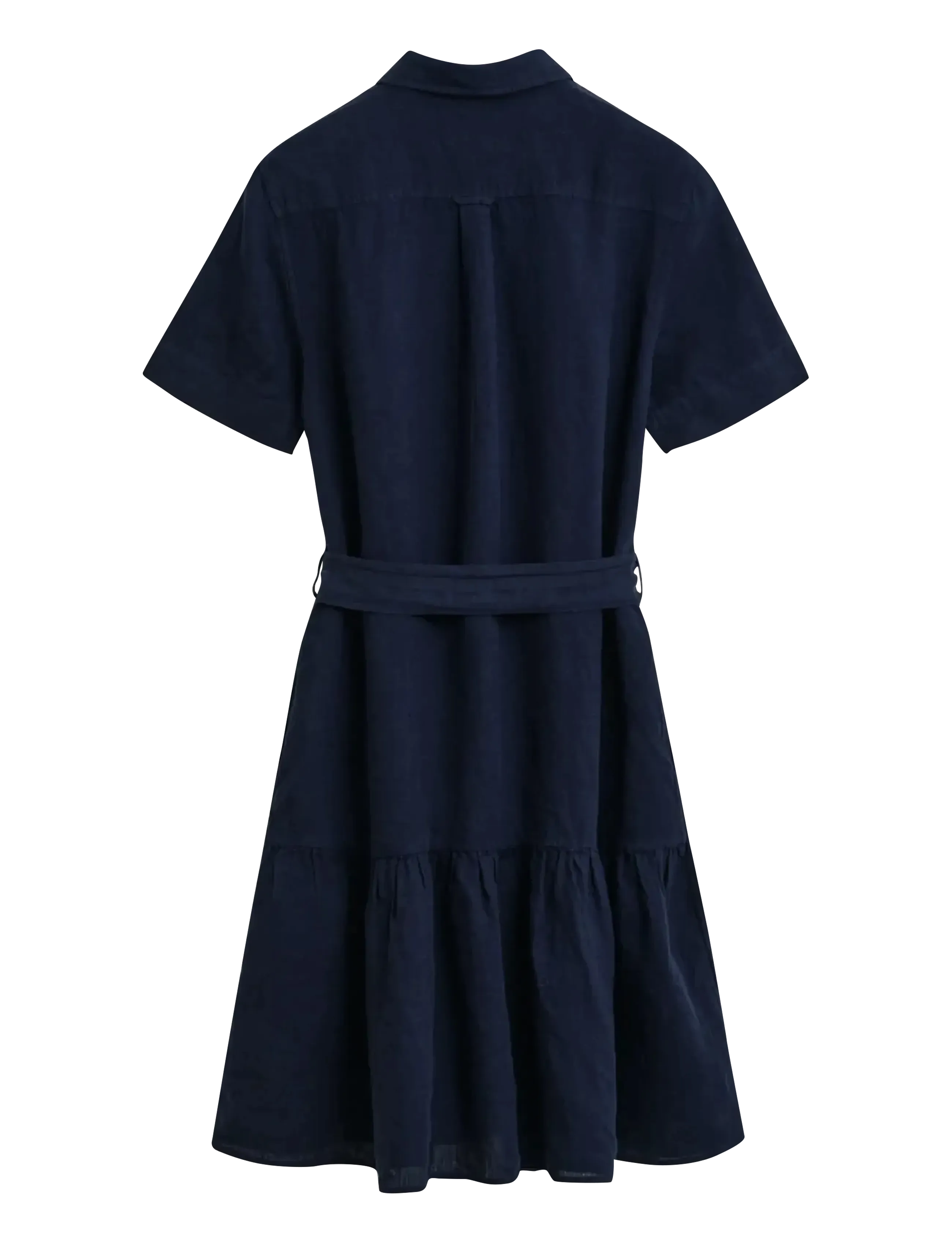 Gant - REG LINEN SHIRT DRESS - sommerkleider - evening blue - 2