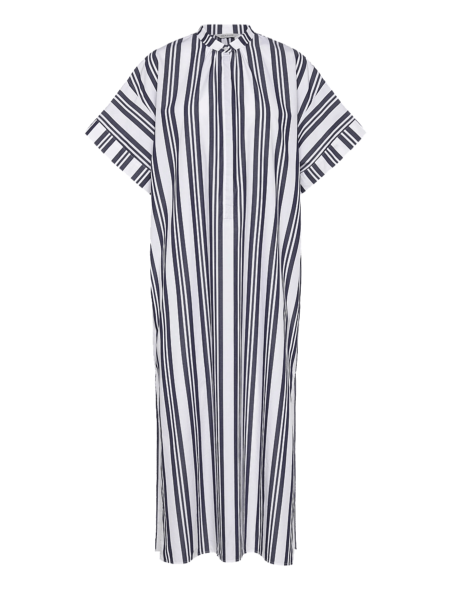 Gant - OS STRIPED CAFTAN DRESS - skjortekjoler - classic blue - 0