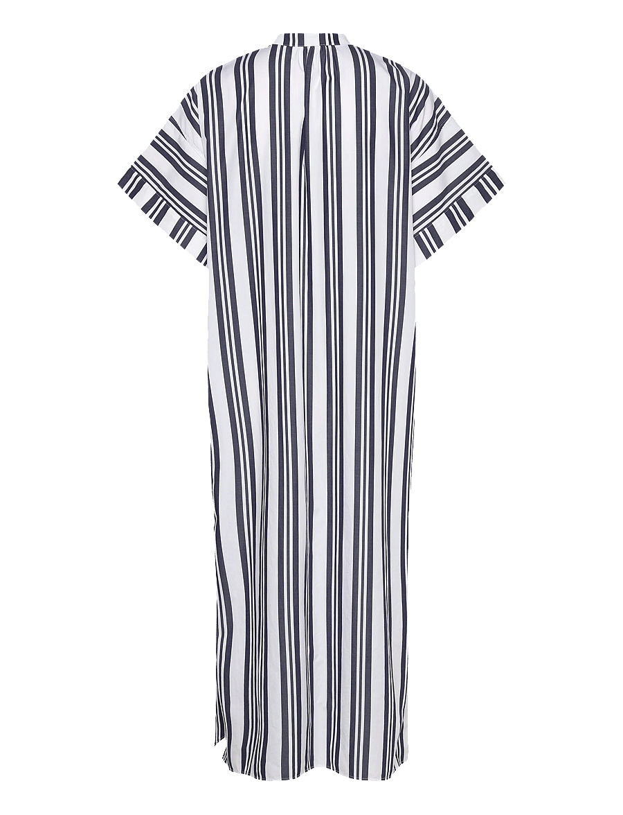 Gant - OS STRIPED CAFTAN DRESS - skjortekjoler - classic blue - 1