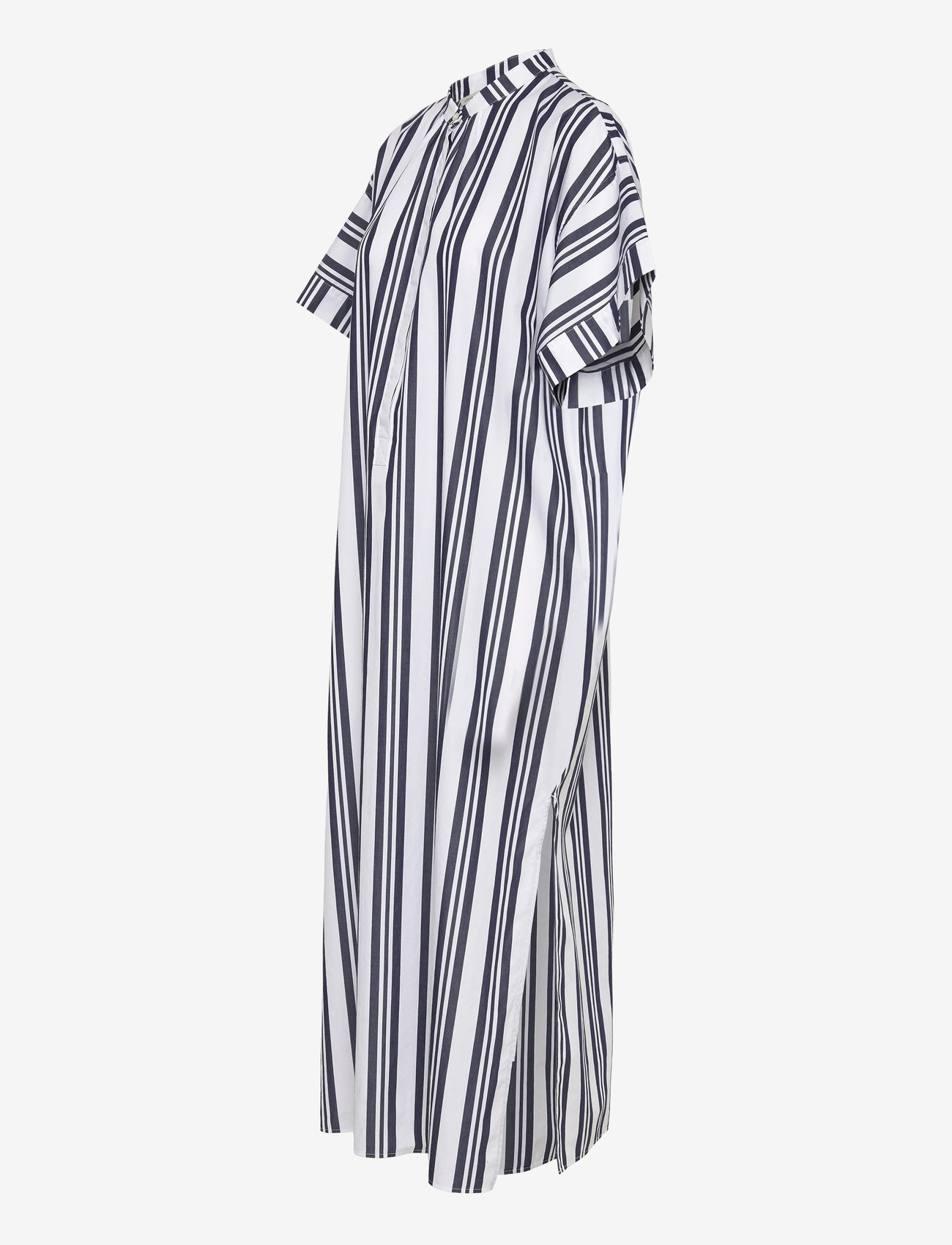 GANT - OS STRIPED CAFTAN DRESS - skjortklänningar - classic blue - 2