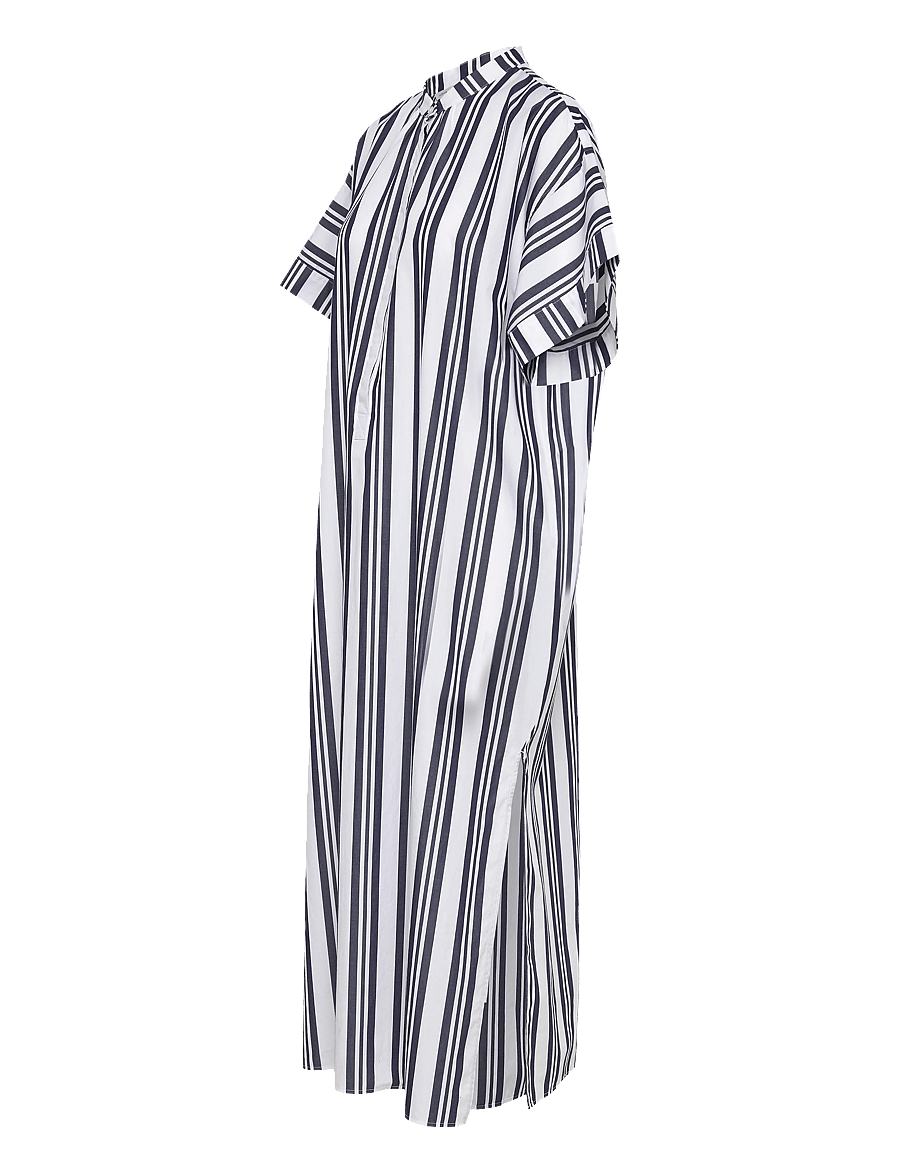 Gant - OS STRIPED CAFTAN DRESS - skjortekjoler - classic blue - 2
