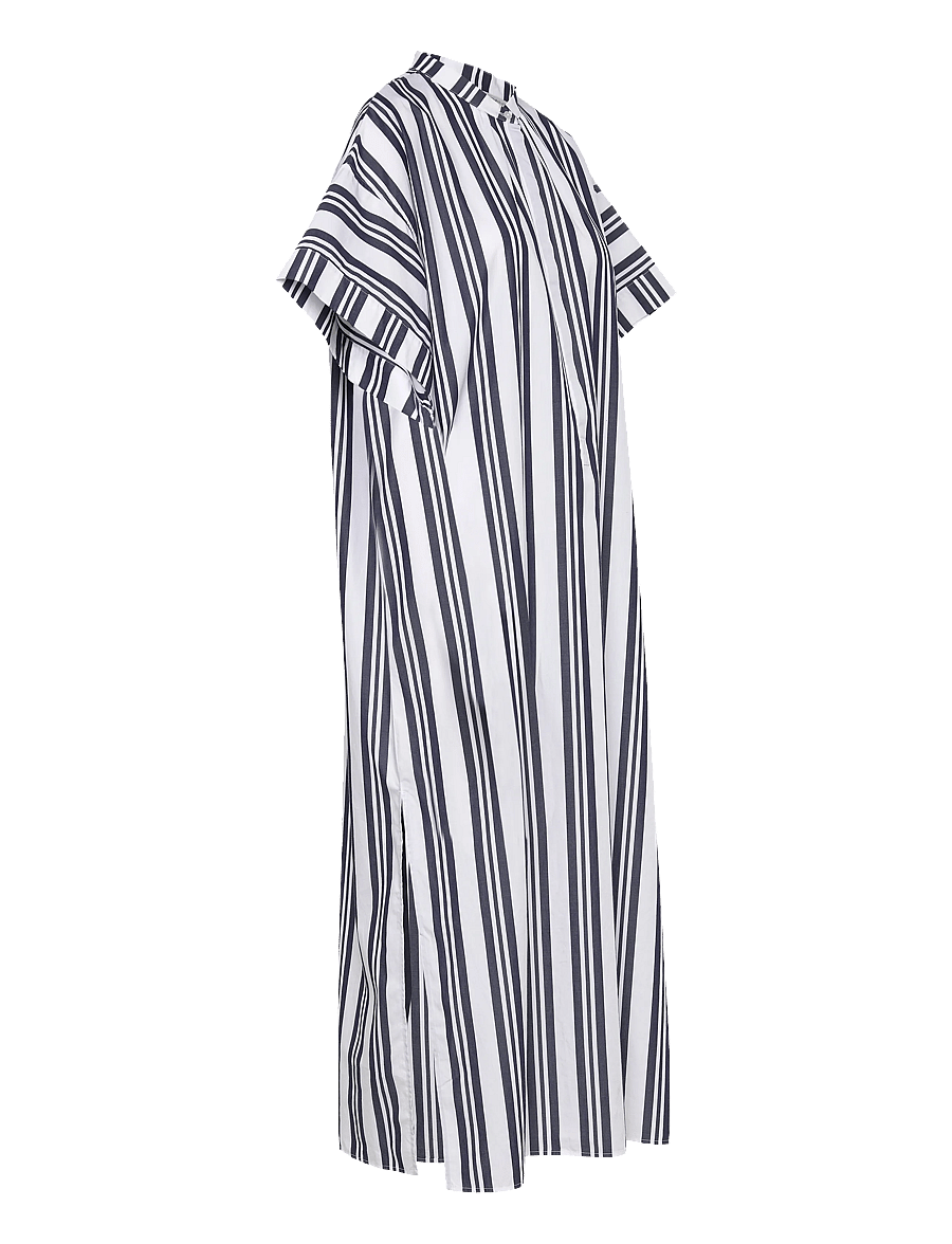 Gant - OS STRIPED CAFTAN DRESS - skjortekjoler - classic blue - 3