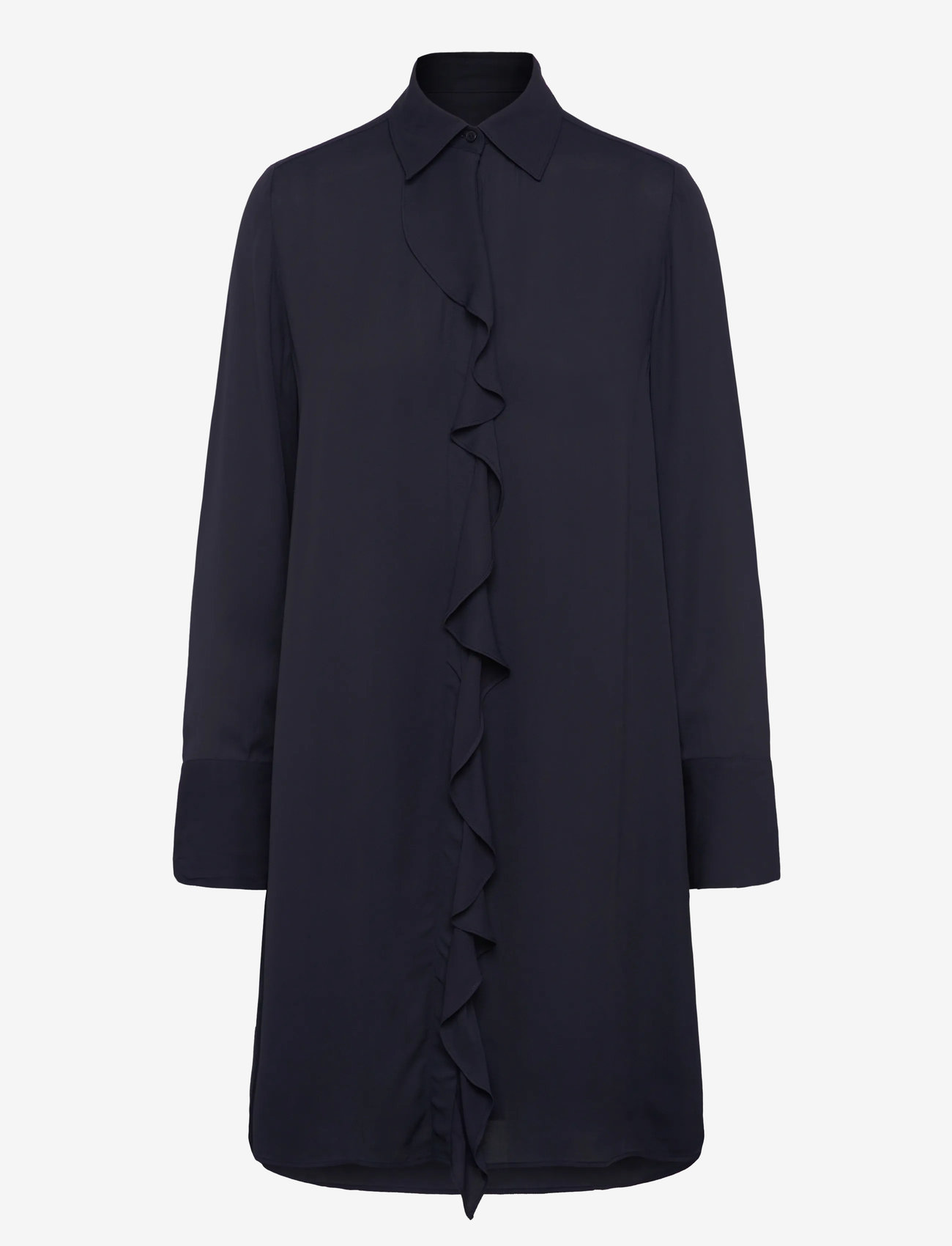 GANT Crepe Viscose Ruffle Shirt Dress (GCL4503455) - Robes midi - Boozt.com