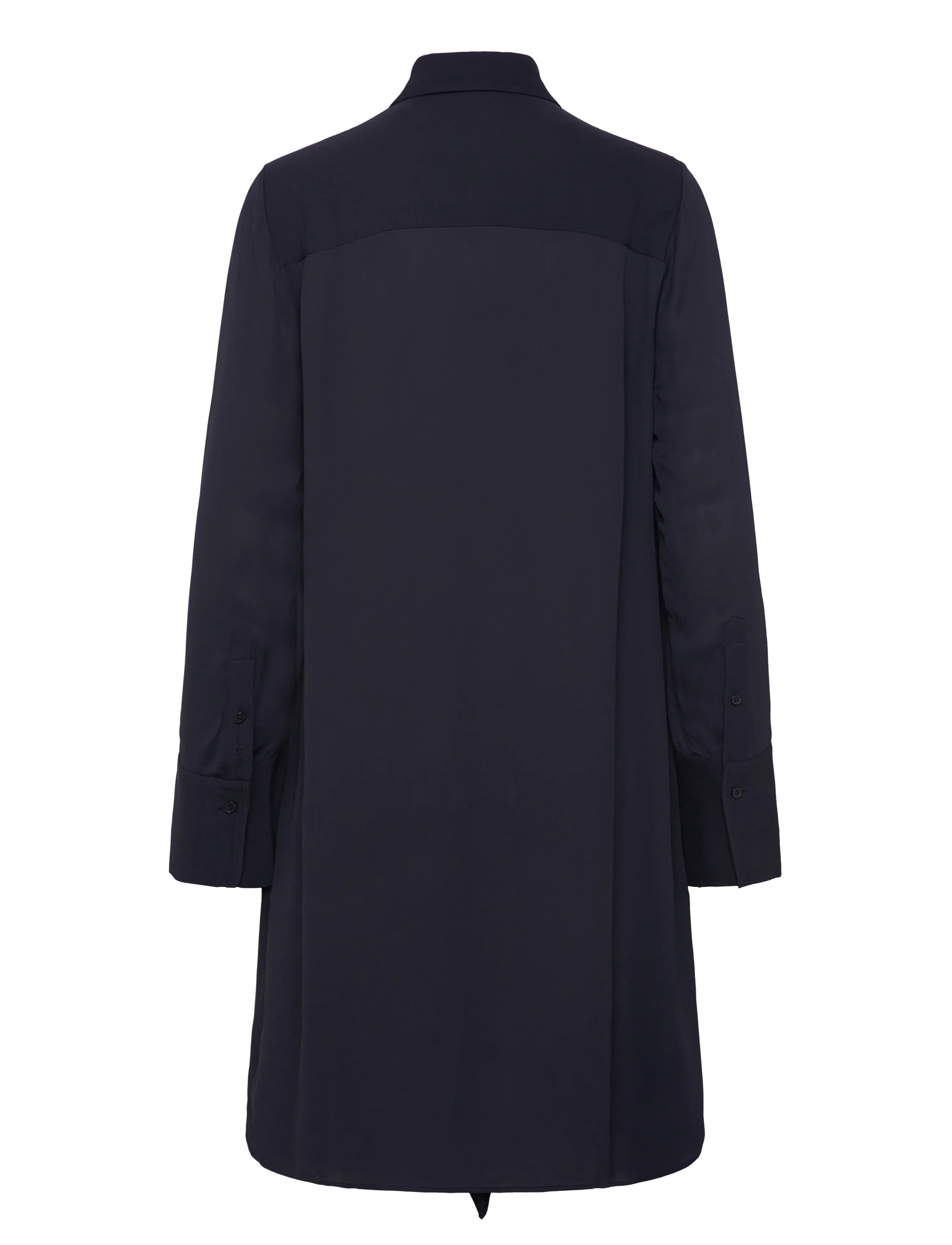 Gant - CREPE VISCOSE RUFFLE SHIRT DRESS - robes chemises - evening blue - 1