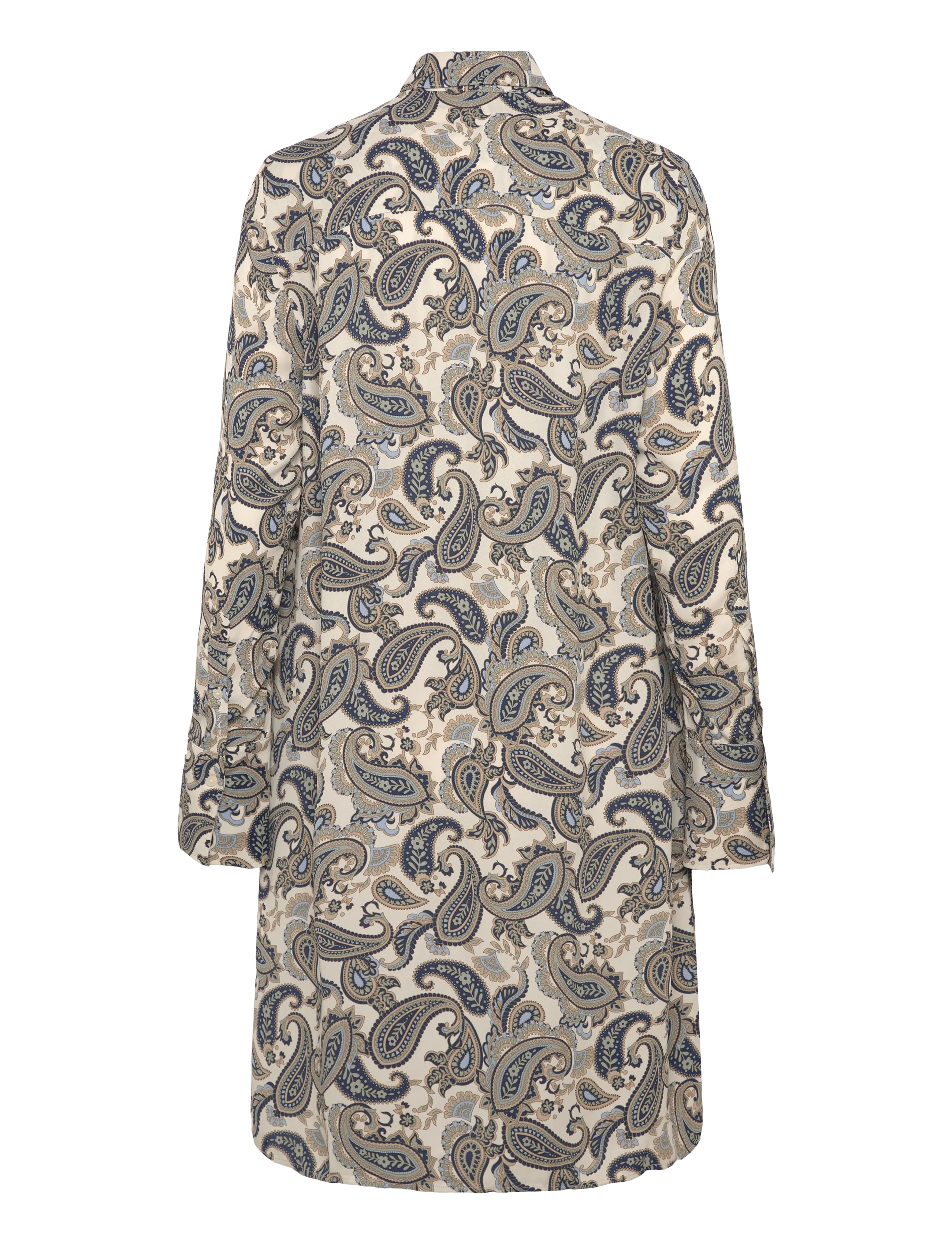 Gant - PAISLEY PRINT RUFFLE SHIRT DRESS - robes chemises - persian blue - 1