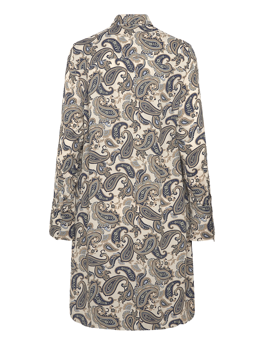 Gant - PAISLEY PRINT RUFFLE SHIRT DRESS - robes chemises - persian blue - 1