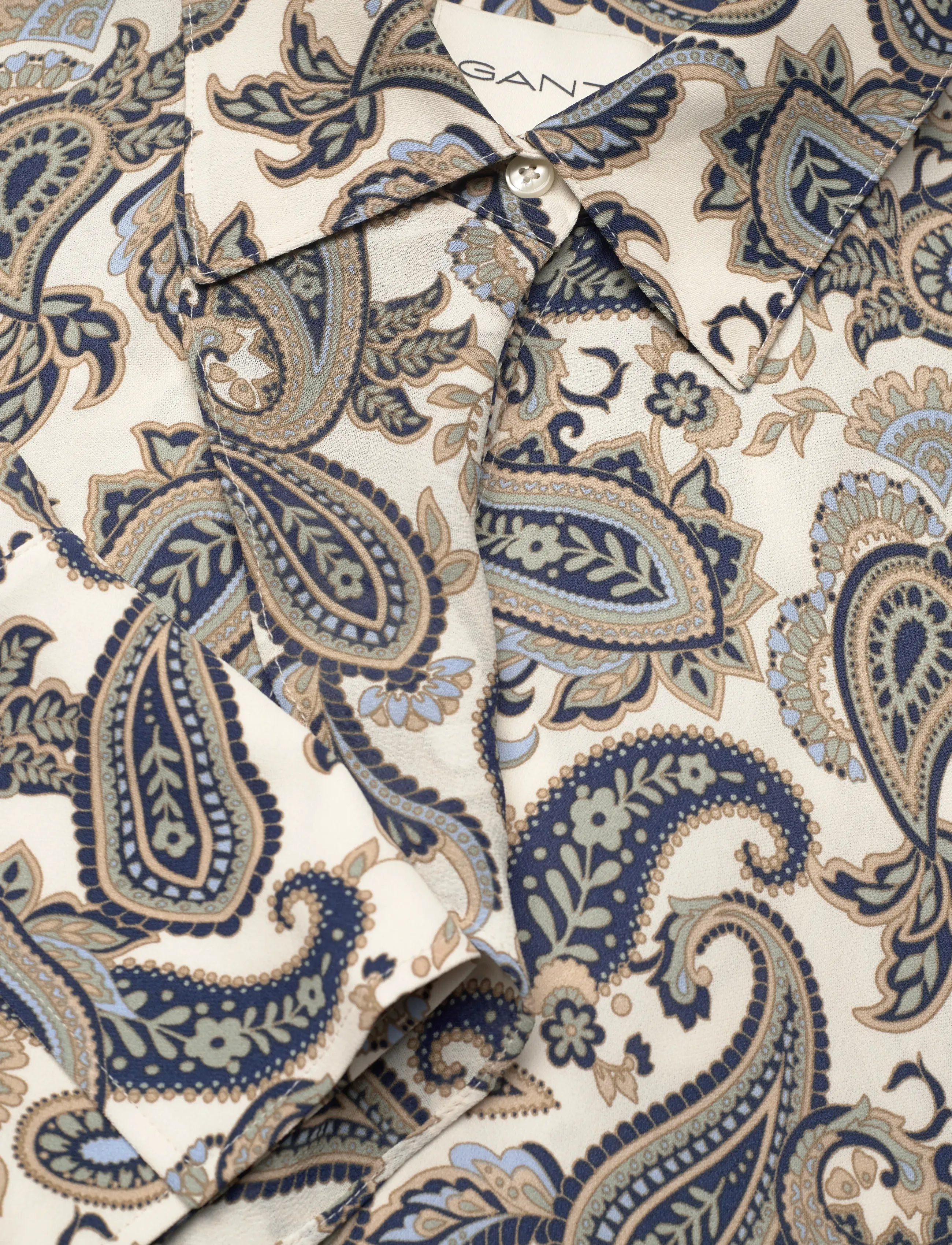 Gant - PAISLEY PRINT RUFFLE SHIRT DRESS - robes chemises - persian blue - 2