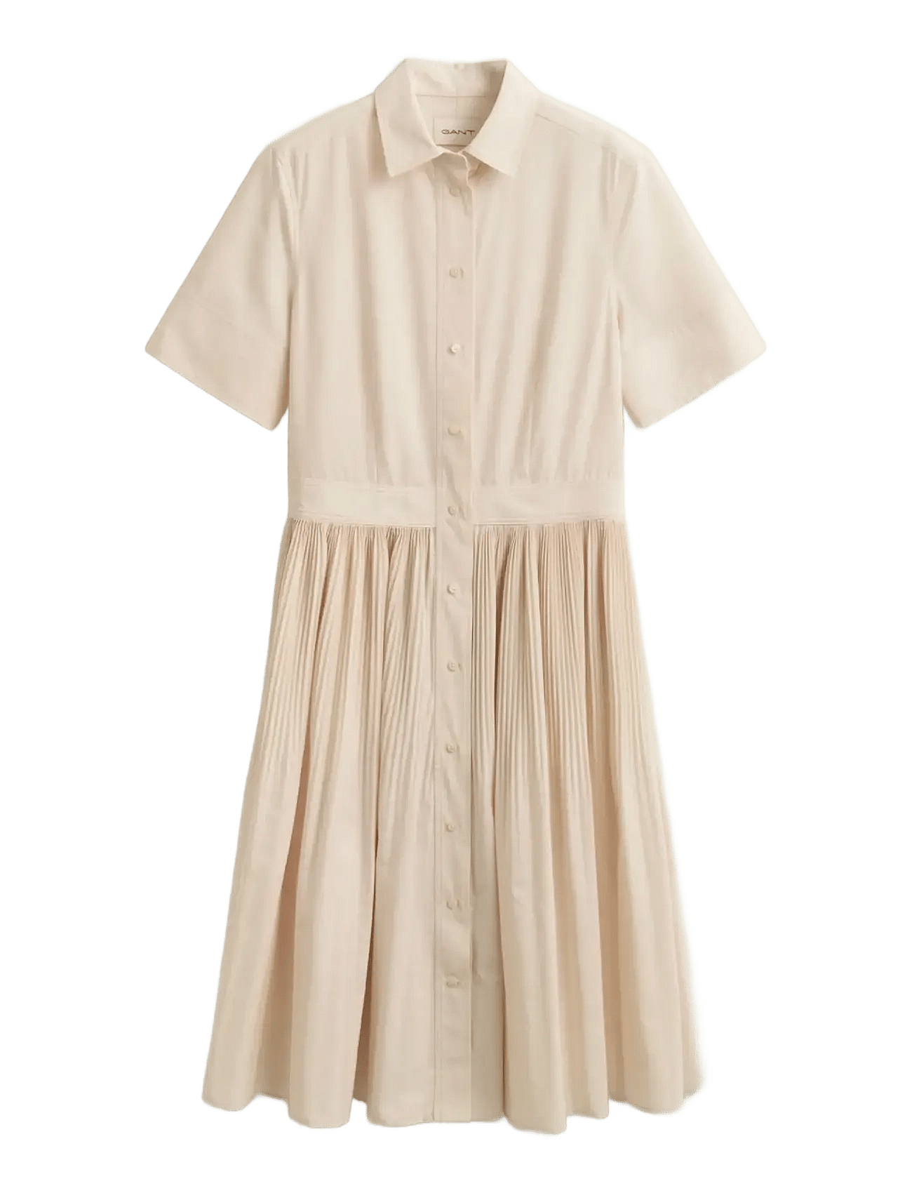Gant | Ctn Pleated Ss Shirt Dress | 34