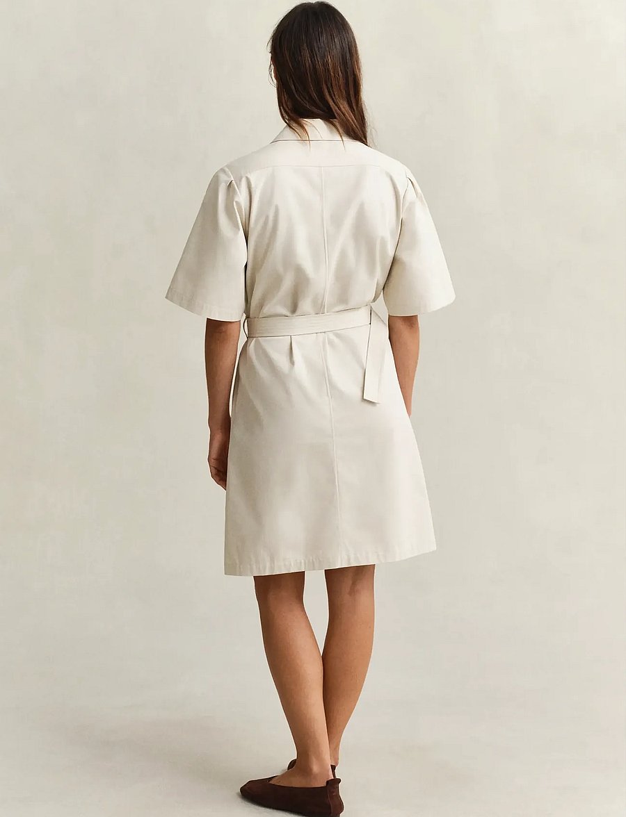 Gant - UTILITY BELTED SS DRESS - hemdkleider - faded beige - 2