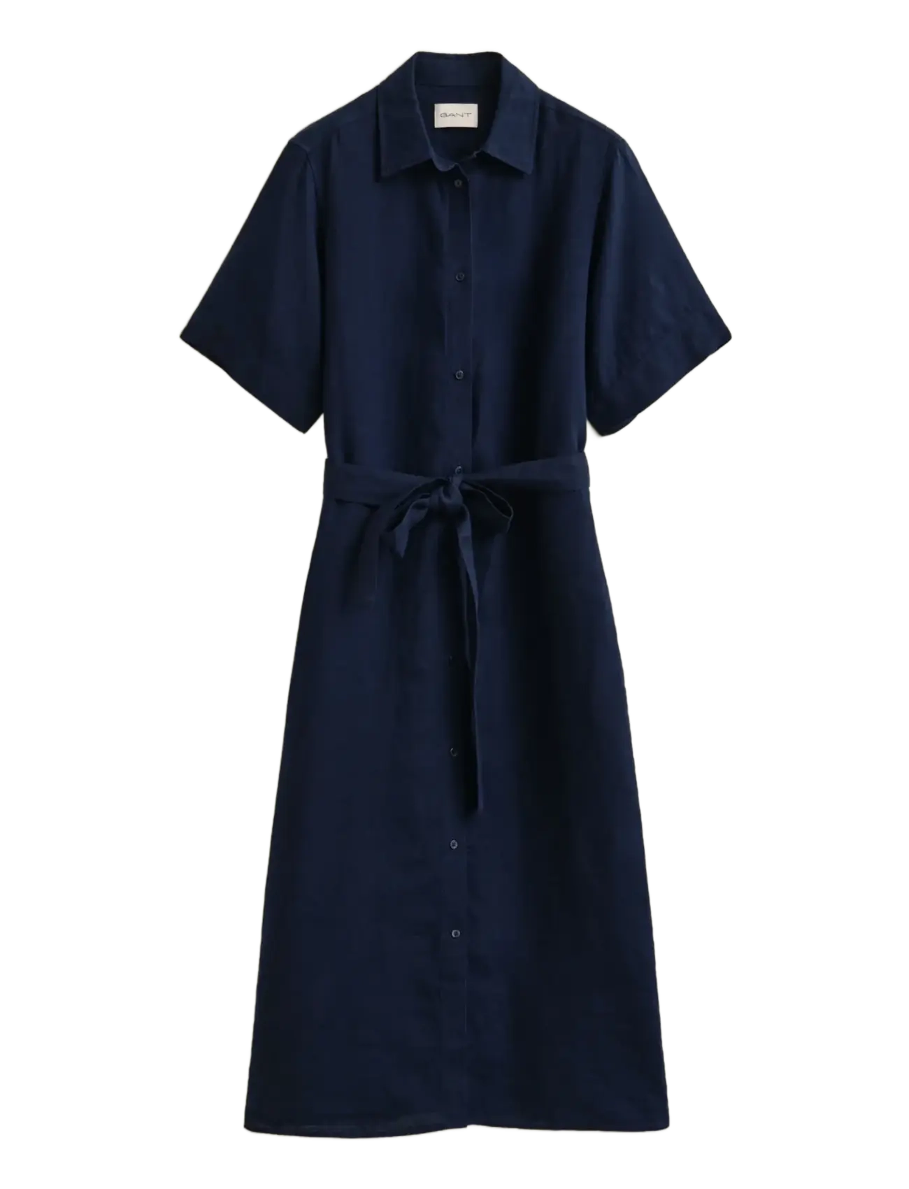 Gant LINEN SS SHIRT DRESS - GANT - EVENING BLUE / navy