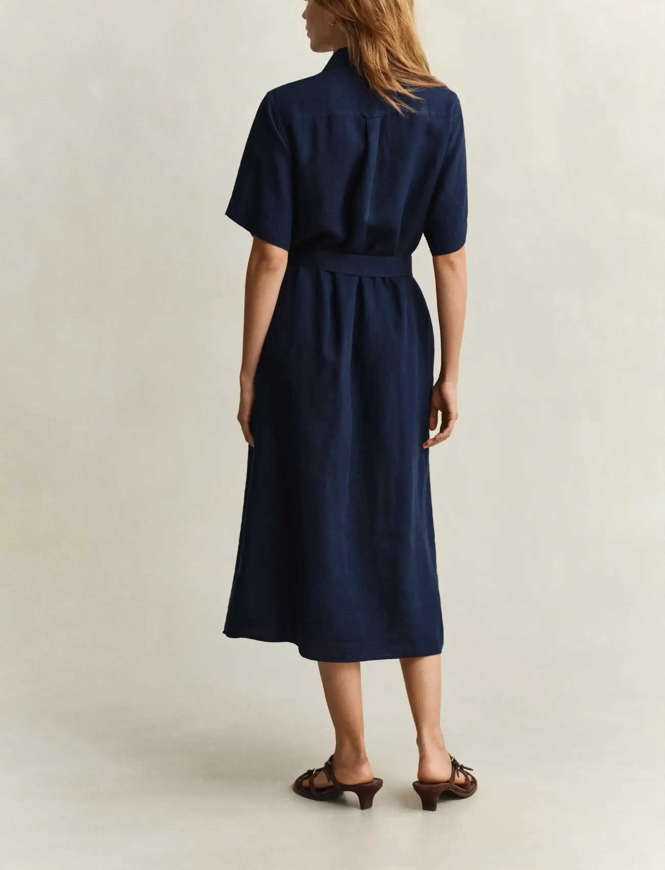 Linen Ss Shirt Dress 2