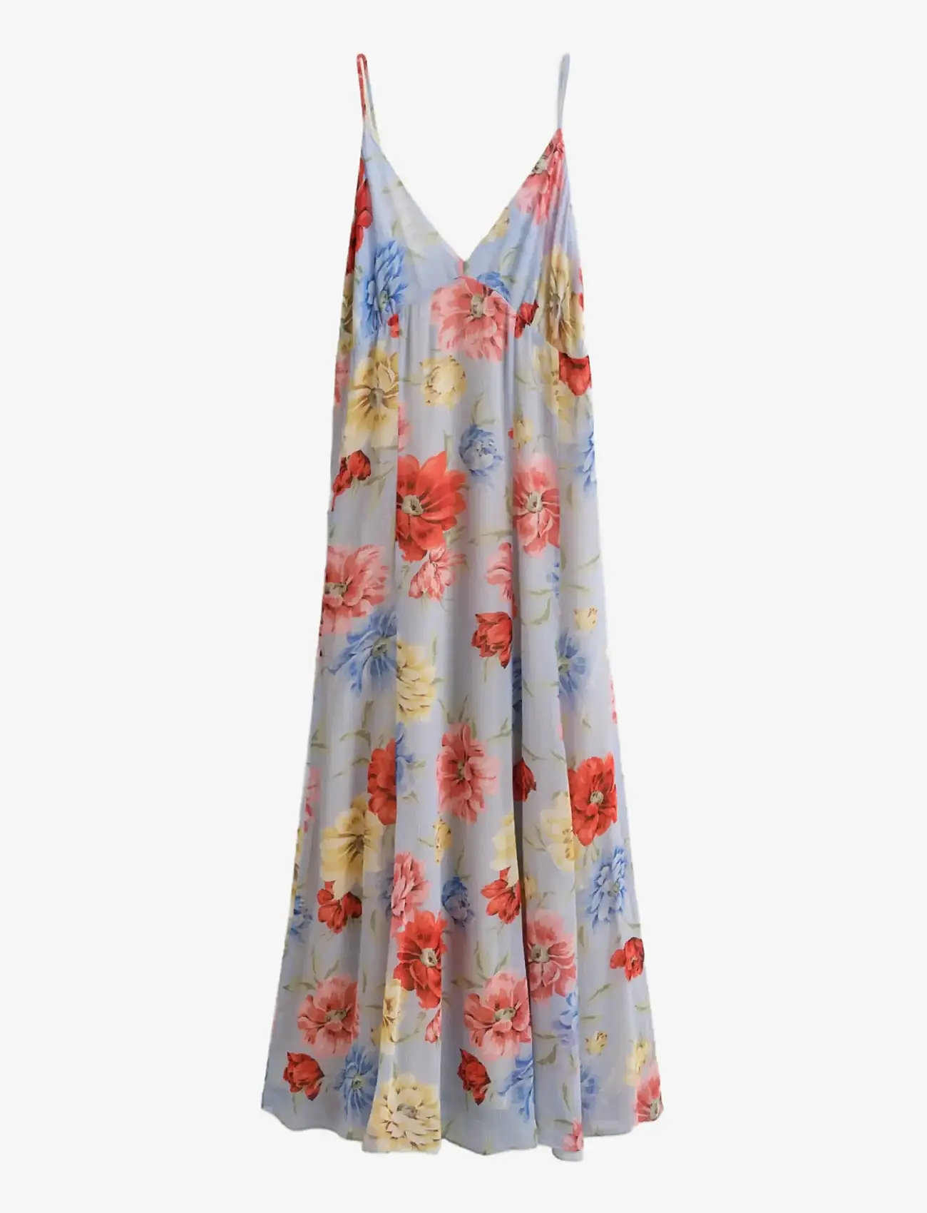 GANT - FLORAL PRINT STRAP DRESS - sommerkjoler - light blue - 1