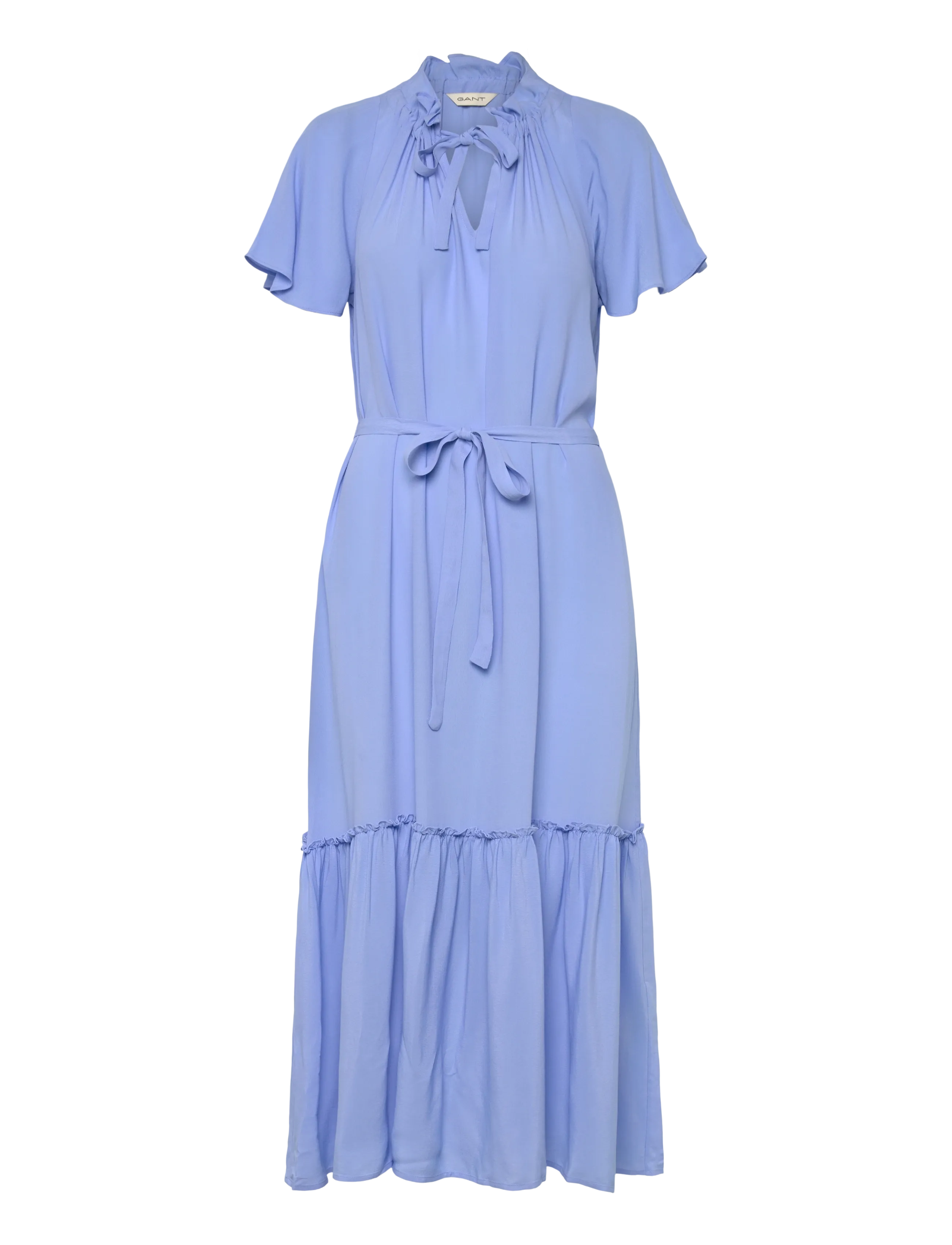 GANT CAP SLEEVE MIDI DRESS - Uus - HYDRANGEA BLUE / blue