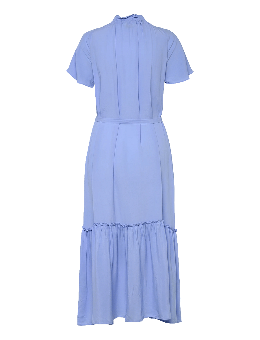 Gant - CAP SLEEVE MIDI DRESS - sommarklänningar - hydrangea blue - 2